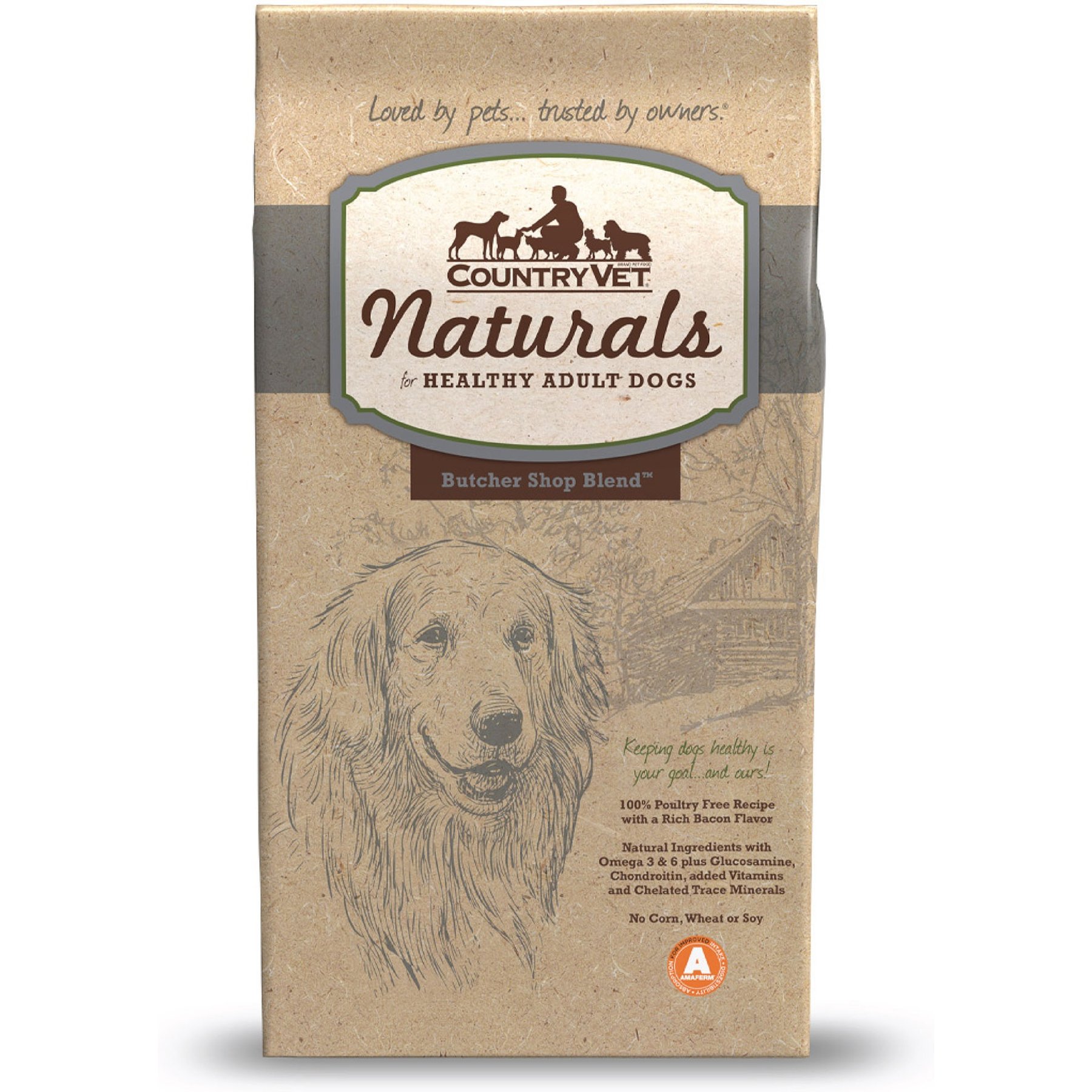 Country Vet Naturals Butcher Shop Blend Beef & Bacon Flavor Dry Dog Food
