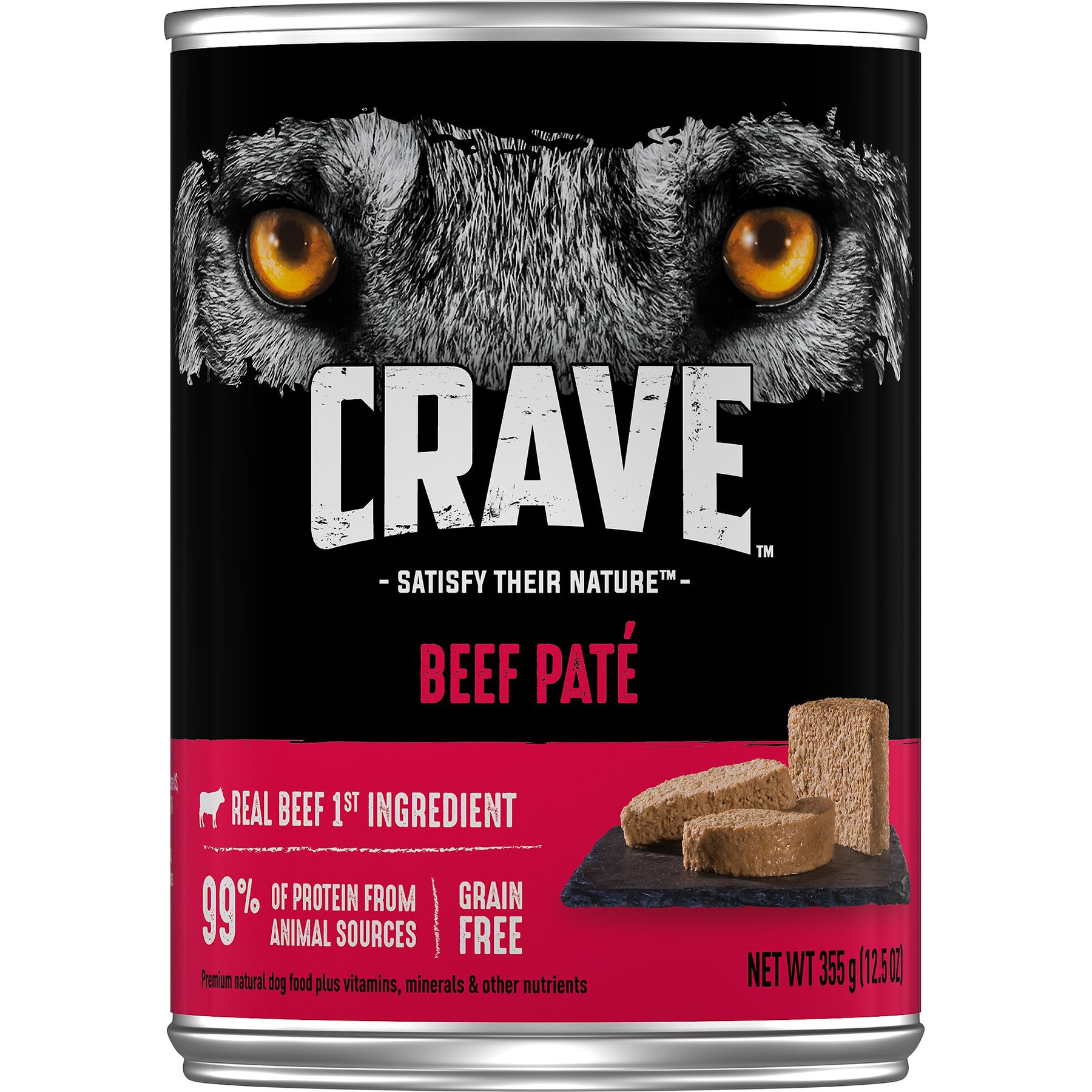 Crave Beef Pate Grain-Free Canned Wet Dog Food