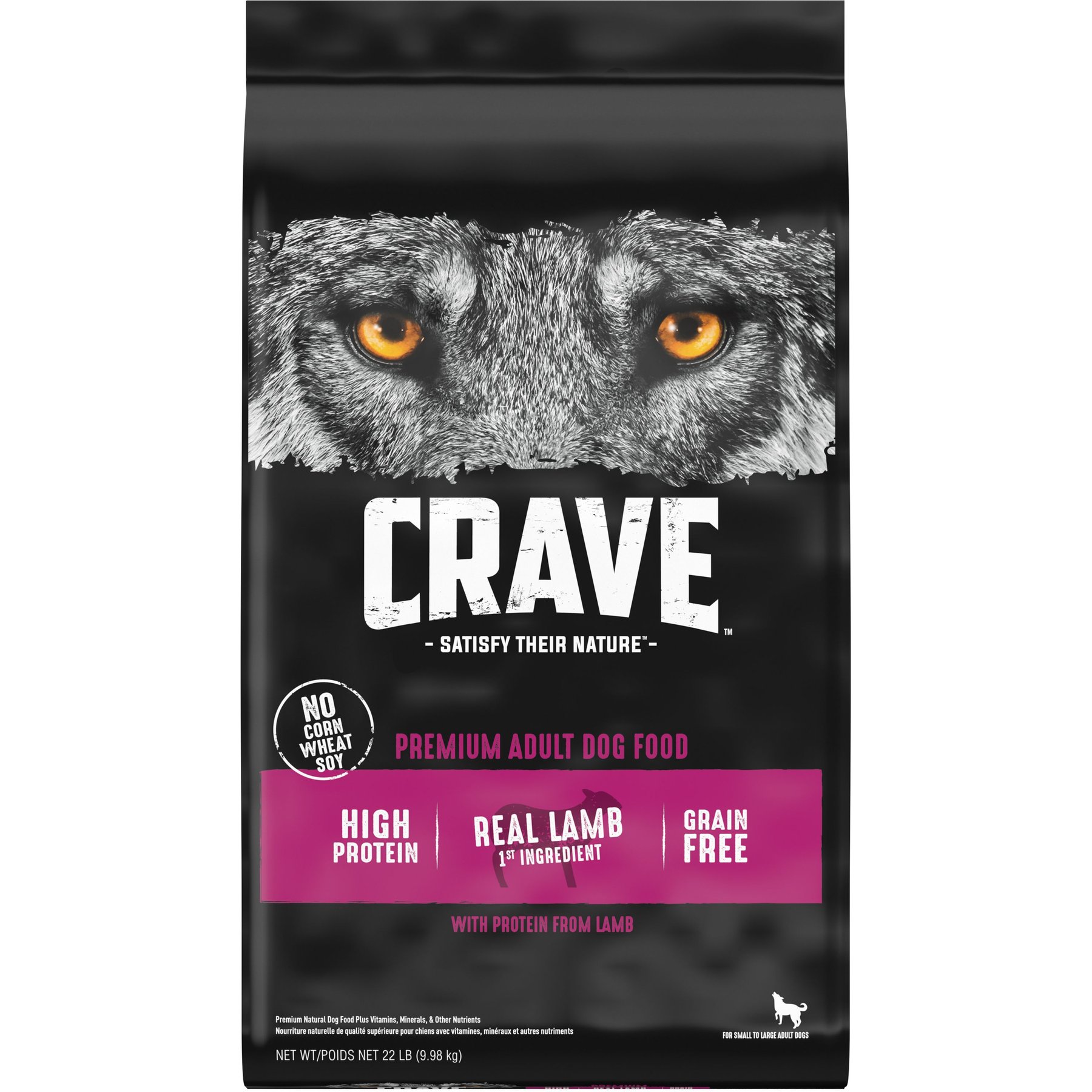 Crave High Protein Lamb Adult Grain-Free Dry Dog Food