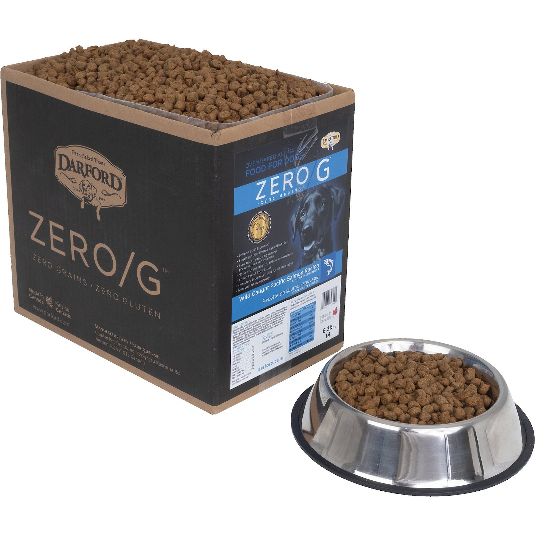 Darford Zero/G Wild Caught Pacific Salmon Recipe Limited Ingredients Dry Dog Food