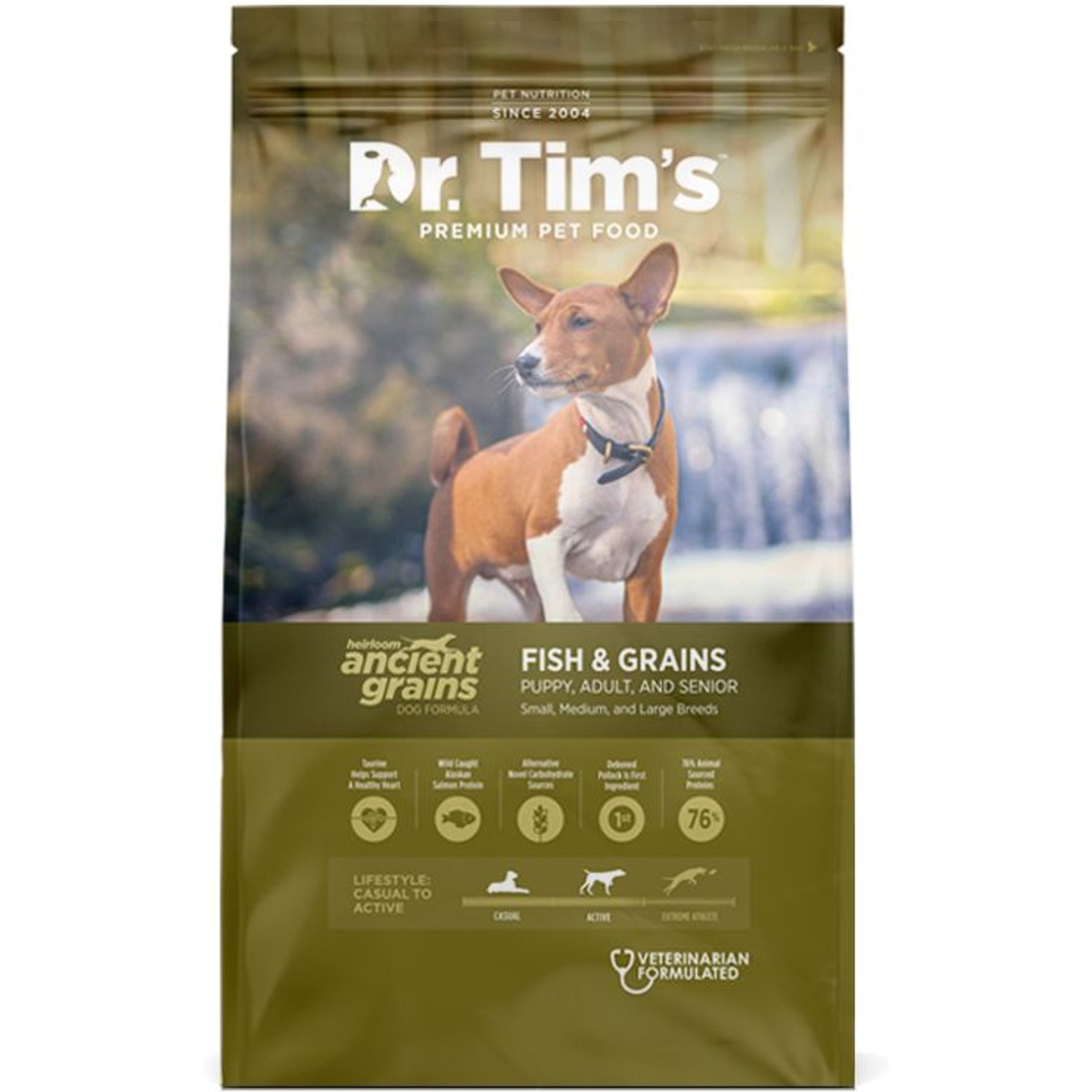 Dr. Tim's Heirloom Ancient Grains Fish Formula Dry Dog Food