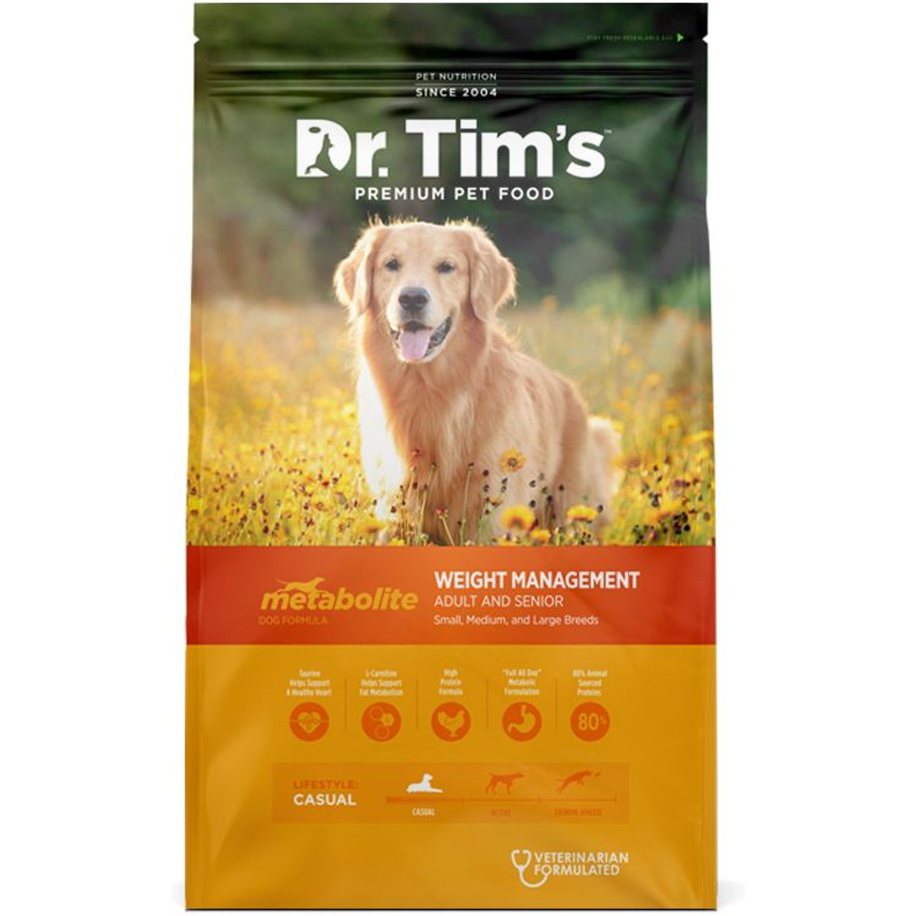 Dr. Tim's Weight Management Metabolite Formula Dry Dog Food