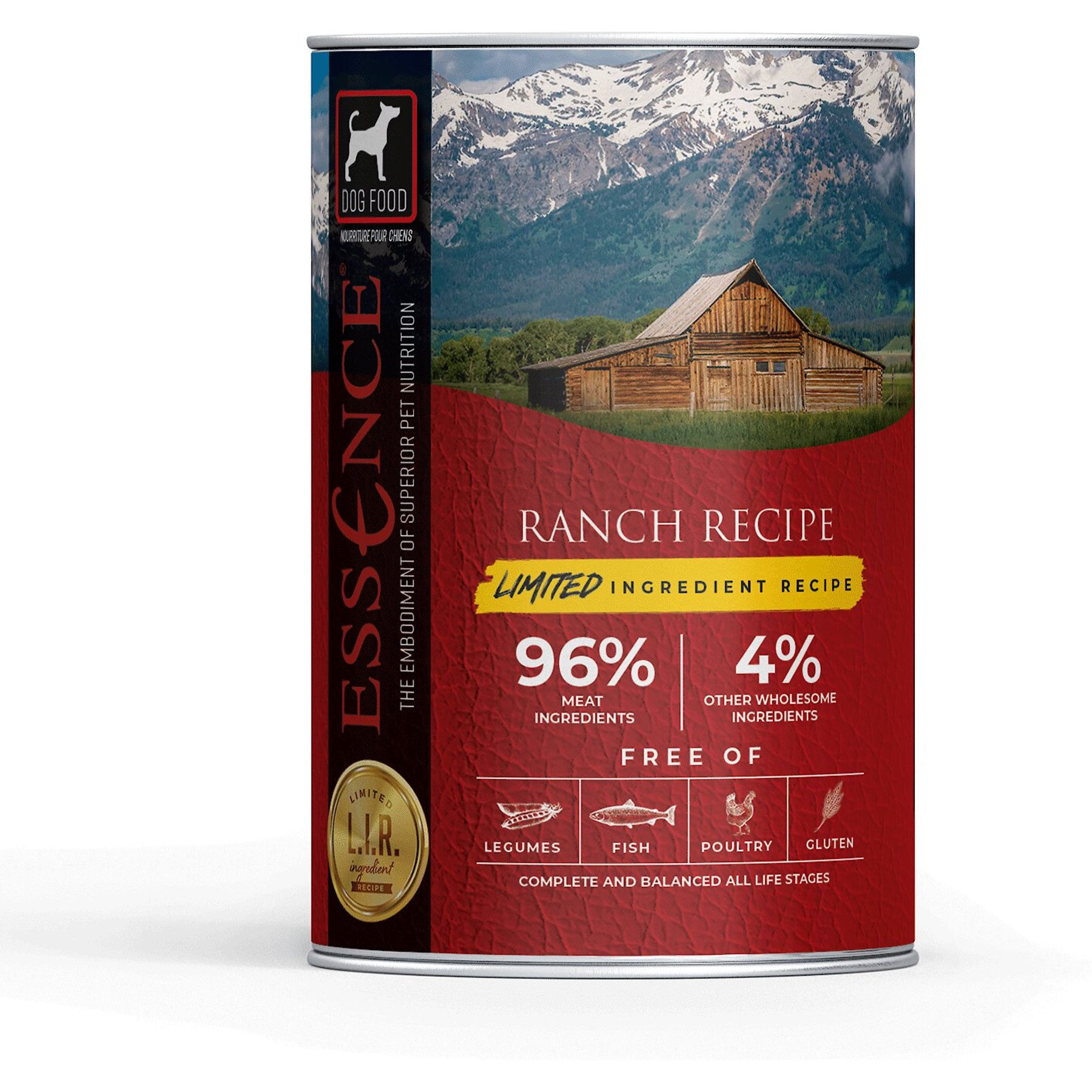 Essence Limited Ingredient Recipe Ranch Recipe Wet Dog Food, 13-oz, case of 12