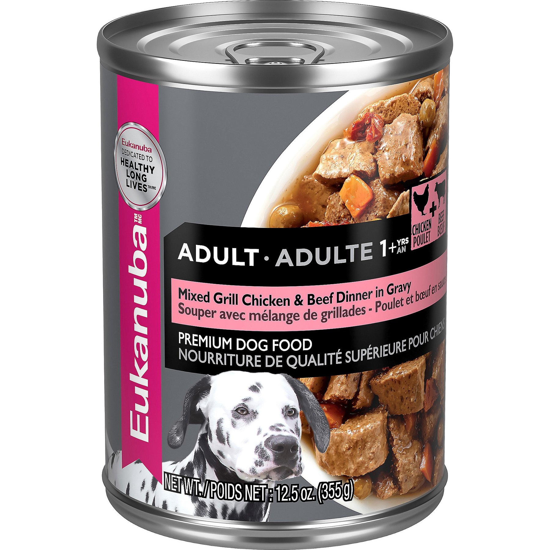 Eukanuba Adult Mixed Grill Chicken & Beef Dinner in Gravy Canned Dog Food