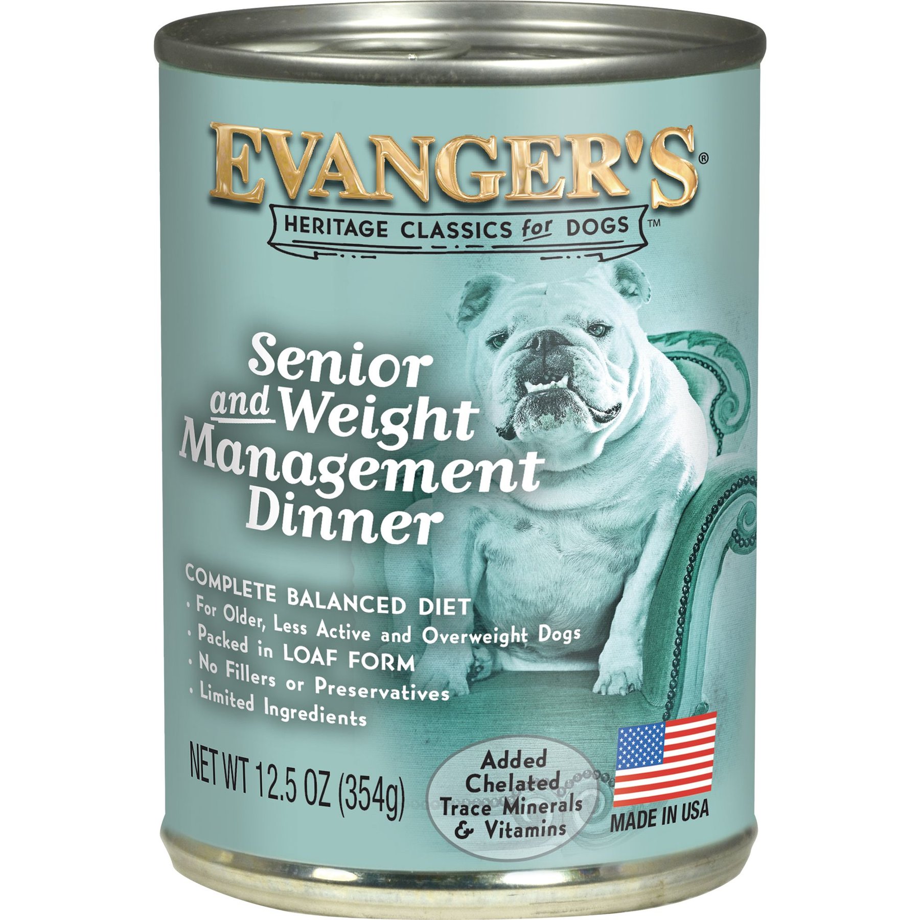 Evanger's Classic Recipes Senior & Weight Management Dinner Canned Dog Food