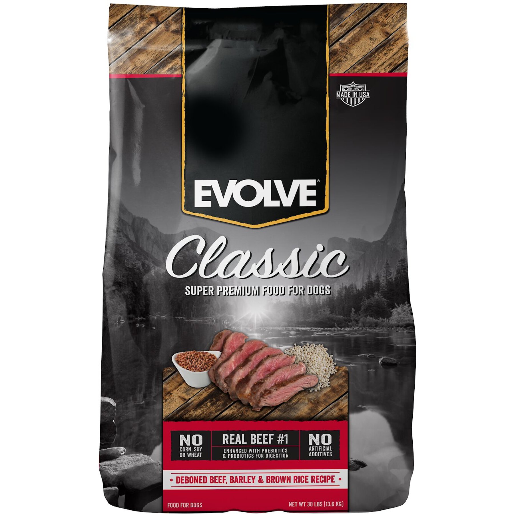 Evolve Classic Deboned Beef, Barley & Brown Rice Recipe Dry Dog Food