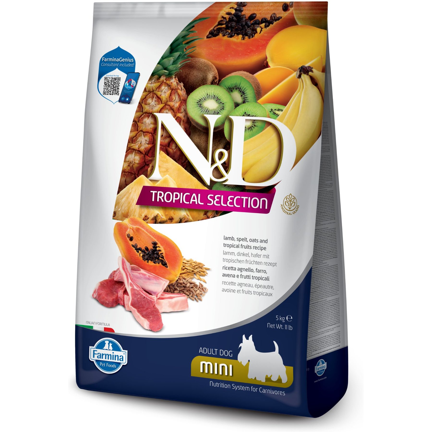 Farmina N&D Tropical Selection Lamb Adult Mini Dry Dog Food