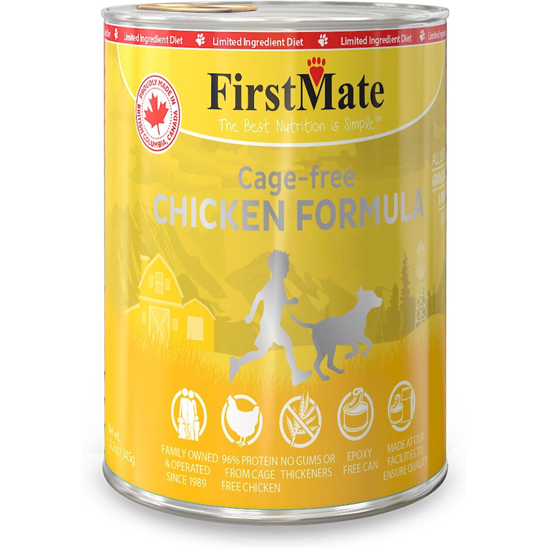 Firstmate Chicken Formula Limited Ingredient Grain-Free Canned Dog Food