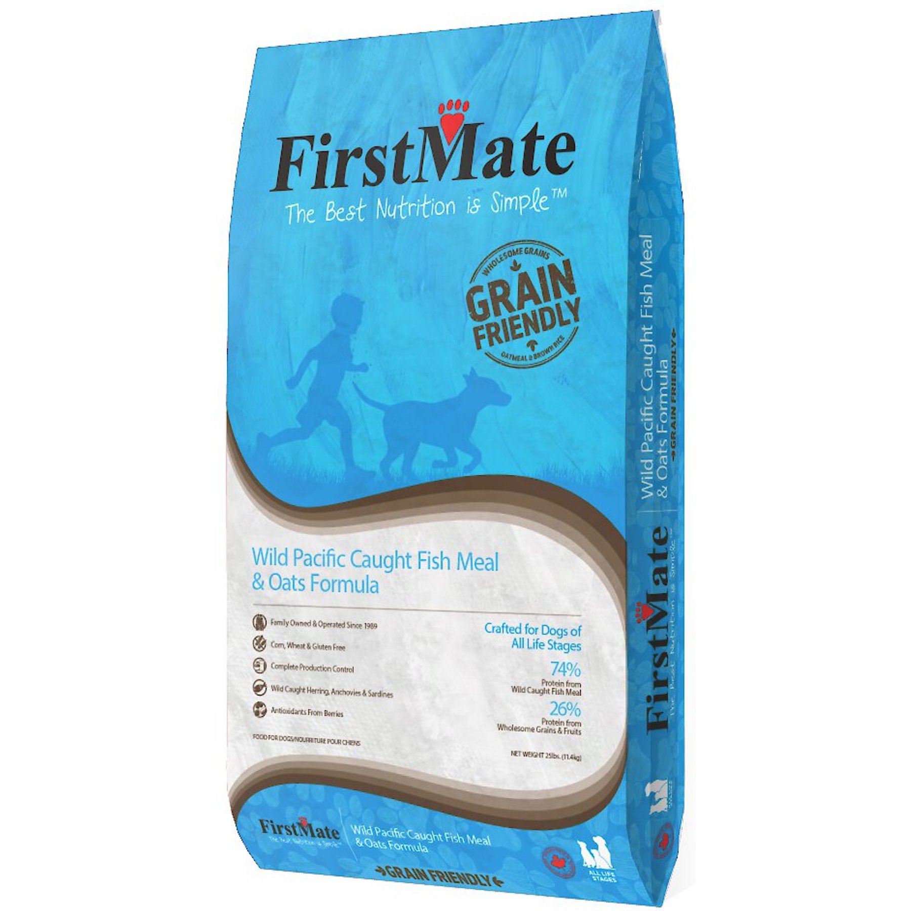 Firstmate Grain Friendly Wild Pacific Caught Fish Meal & Oats Formula Dog Food