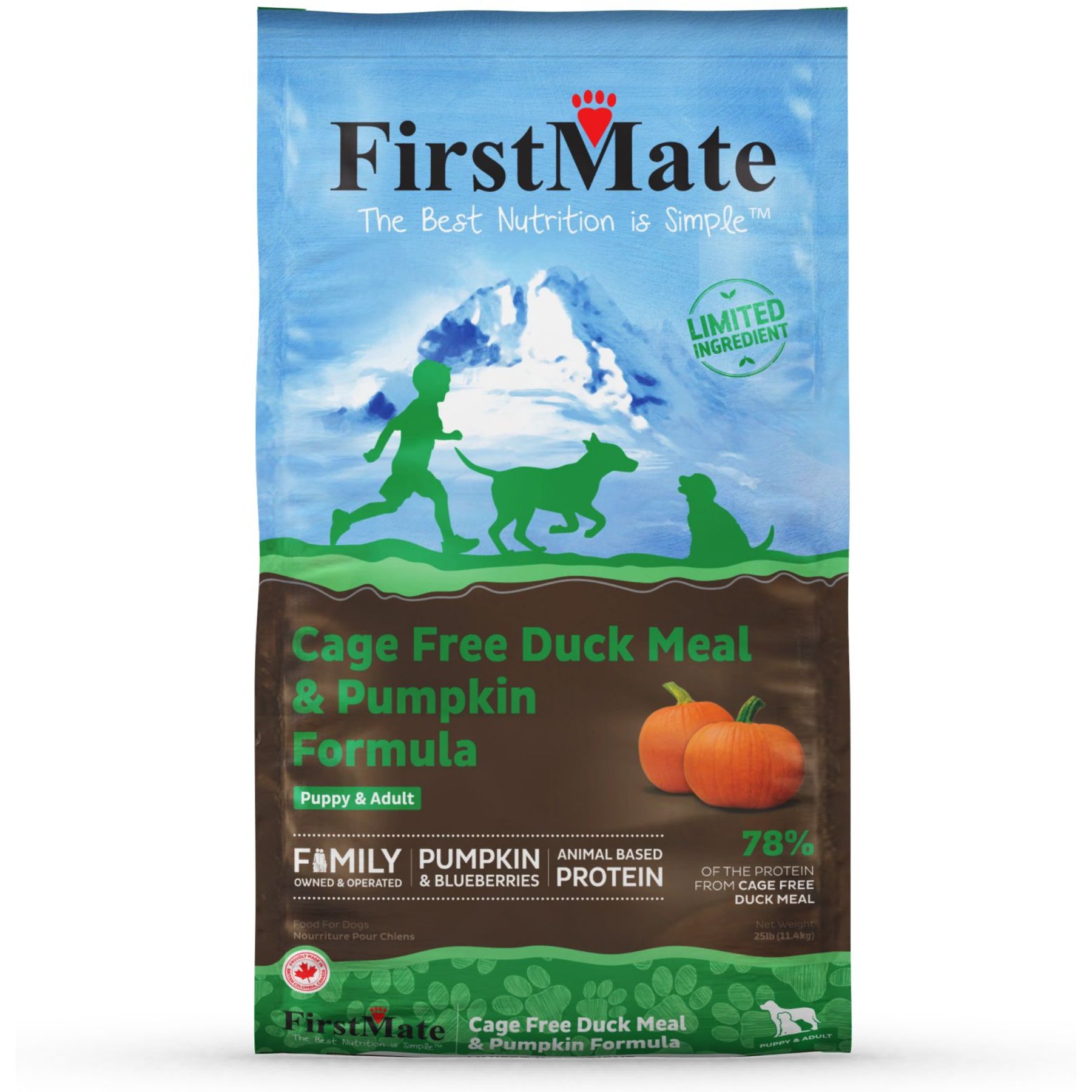 Firstmate Limited Ingredient Cage Free Duck Meal & Pumpkin Formula Dog Food