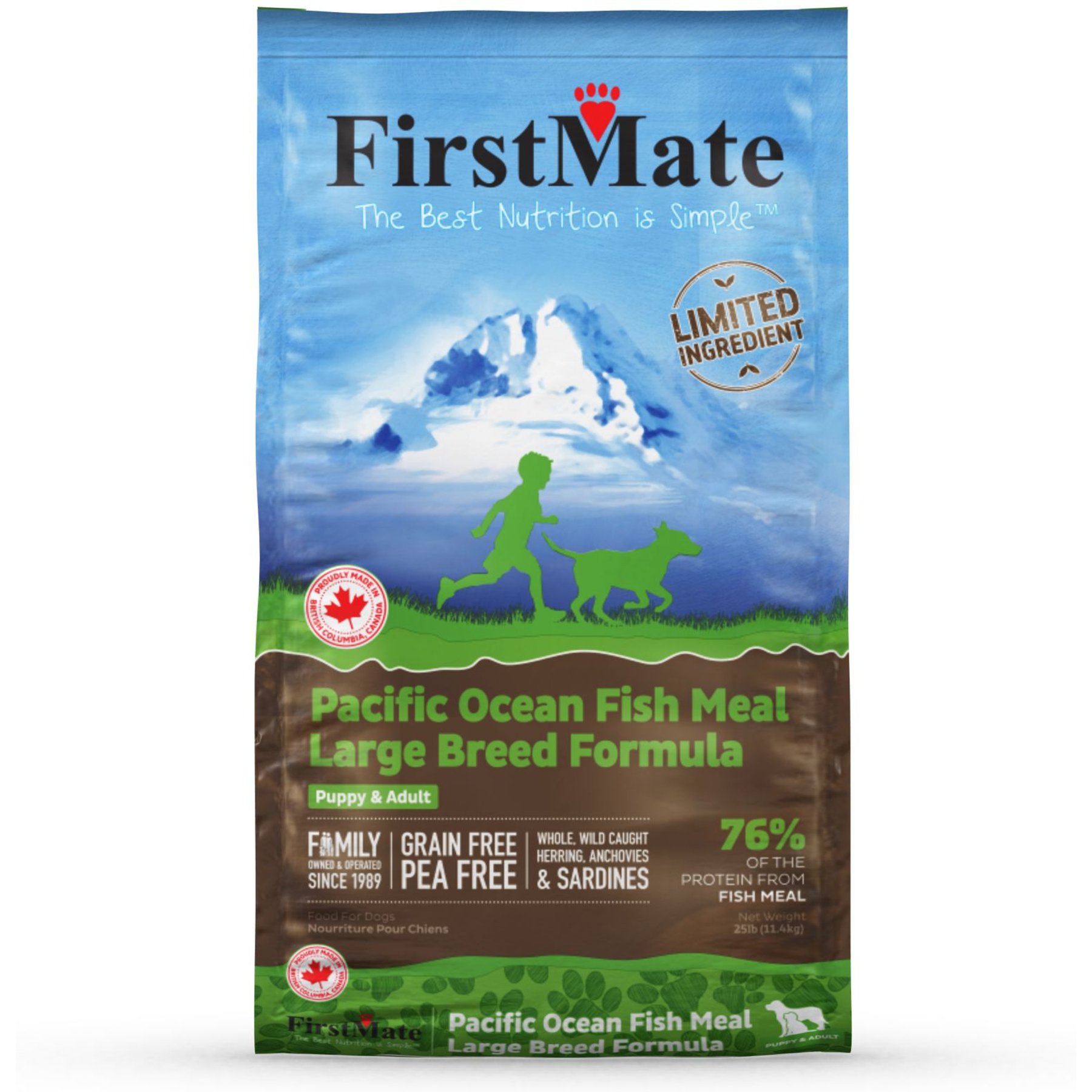 Firstmate Limited Ingredient Diet Grain-Free Pacific Ocean Fish Meal Large Breed Formula Dry Dog Food