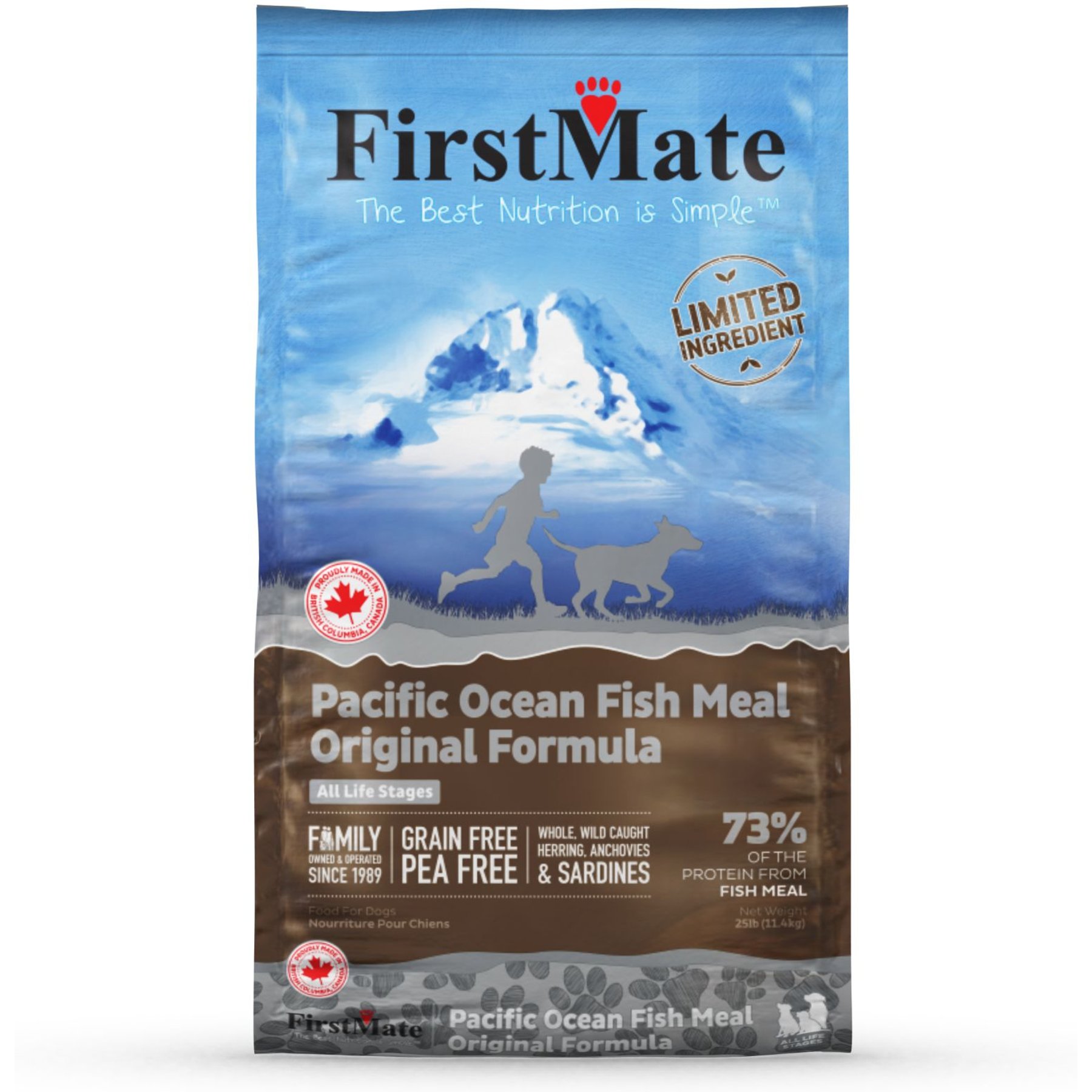 Firstmate Limited Ingredient Diet Grain-Free Pacific Ocean Fish Meal Original Formula Dry Dog Food