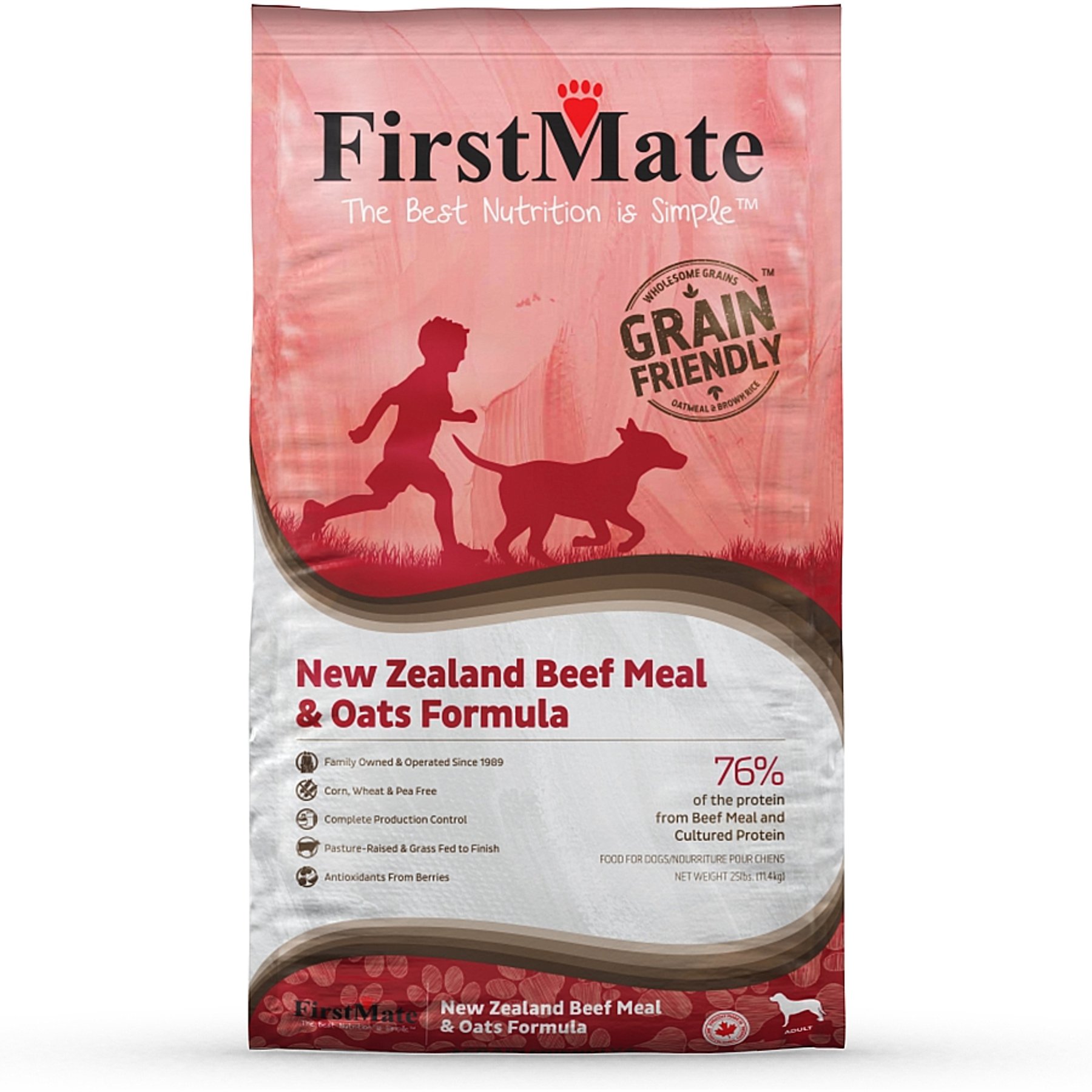 Firstmate New Zealand Beef Meal & Oats Formula Limited Ingredient Dry Dog Food