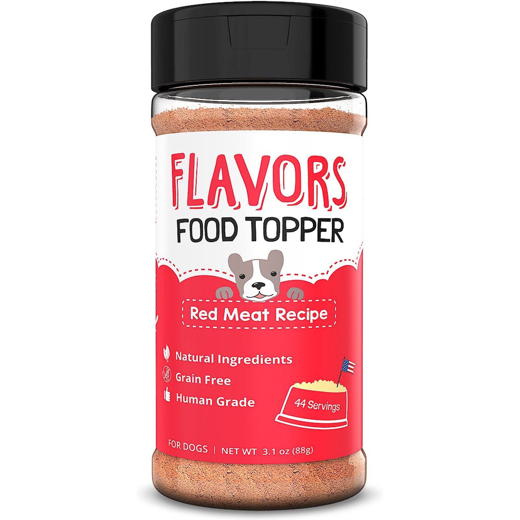 FLAVORS Red Meat Recipe Grain-Free Dog Food Topper & Treat Mix