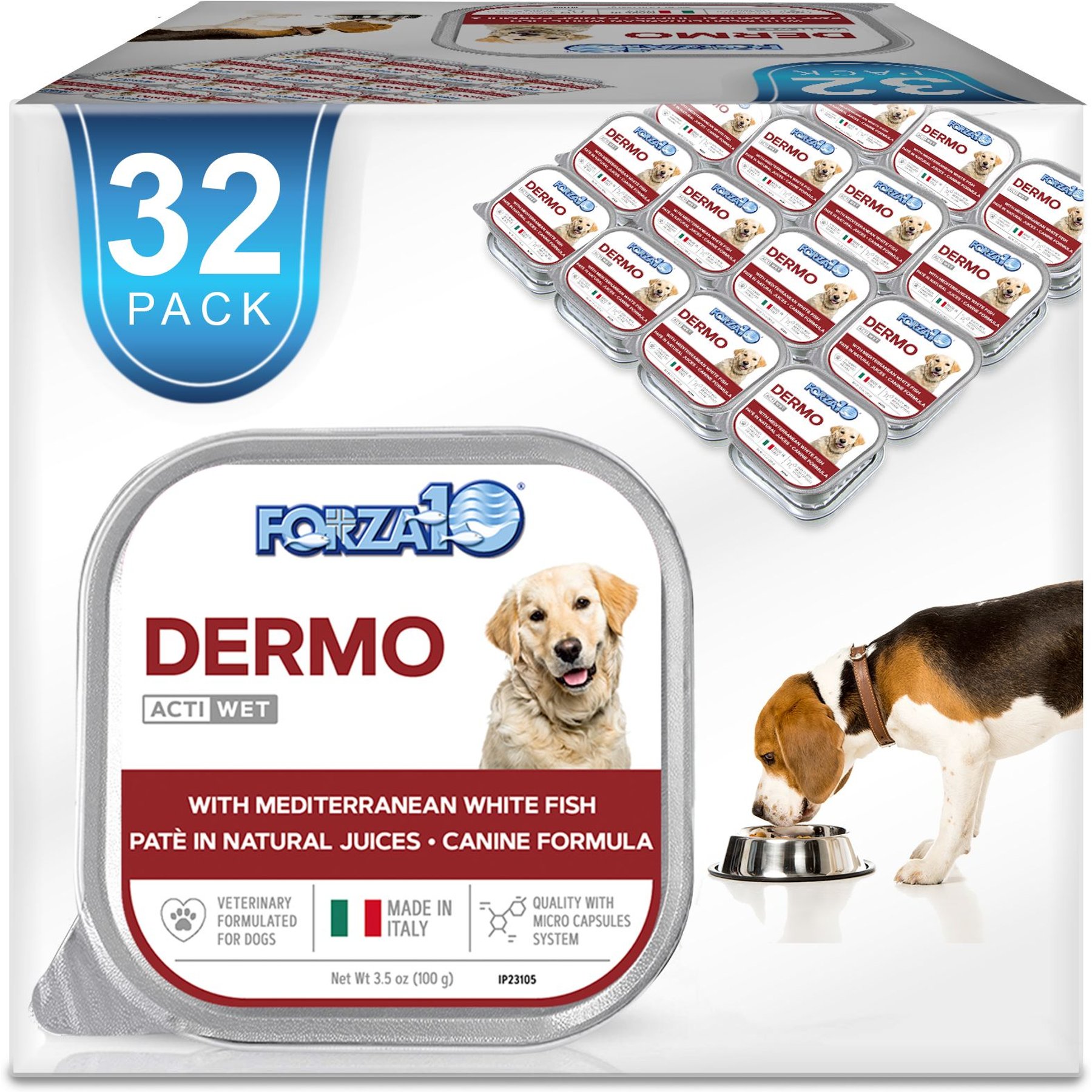 Forza10 Nutraceutic ActiWet Dermo with Mediterranean White Fish Wet Dog Food