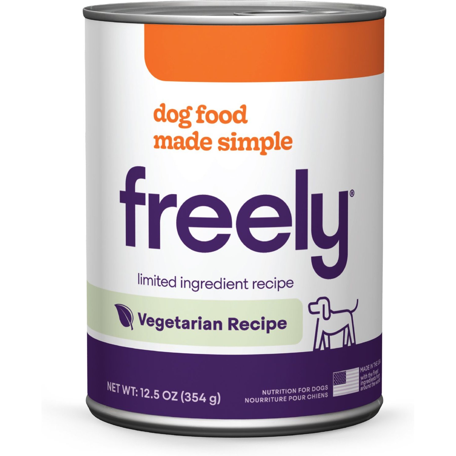 Freely Freely Vegetarian Recipe Limited Ingredient Grain-Free Wet Dog Food dog food