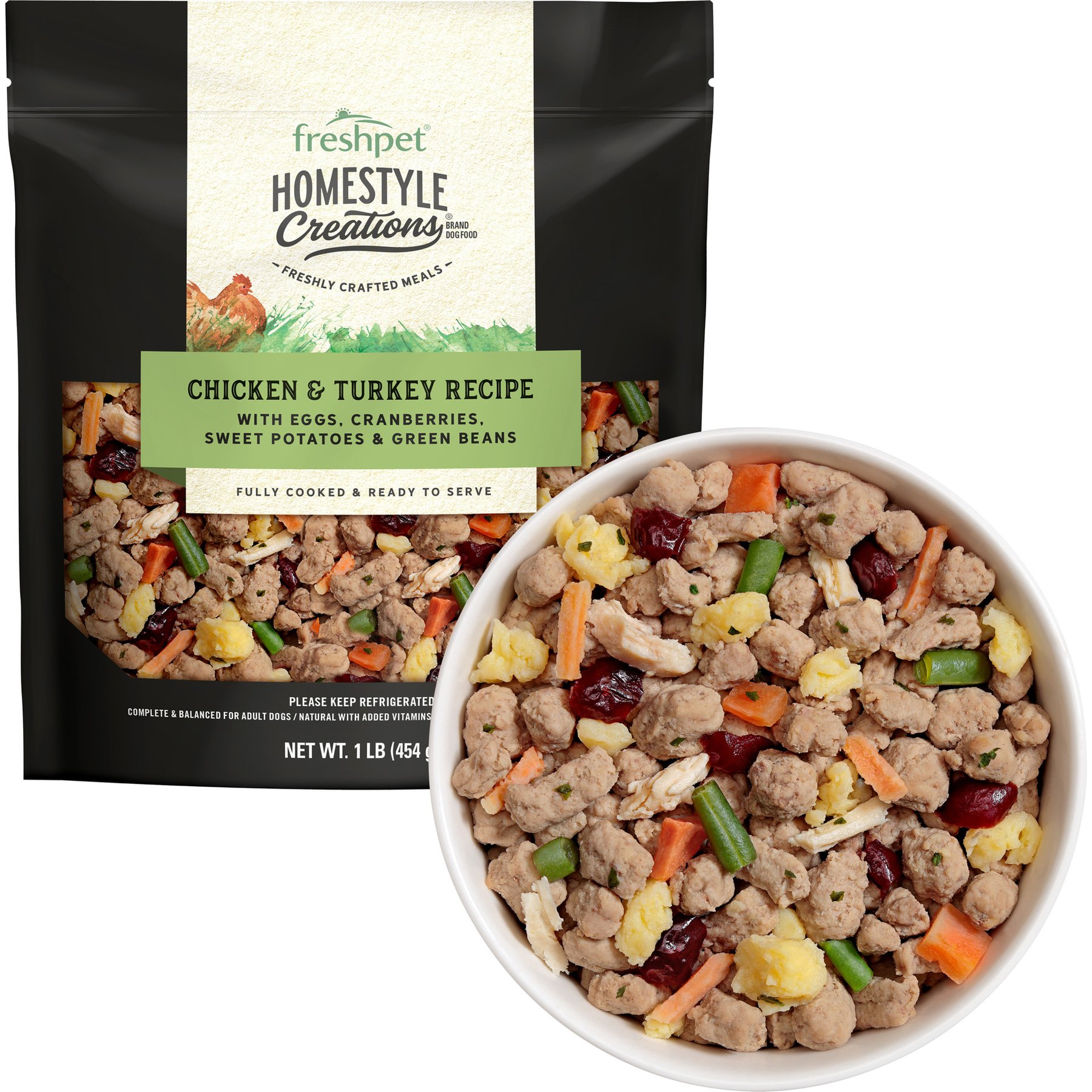 Freshpet Homestyle Creations Fresh Chicken & Turkey Recipe Dog Food