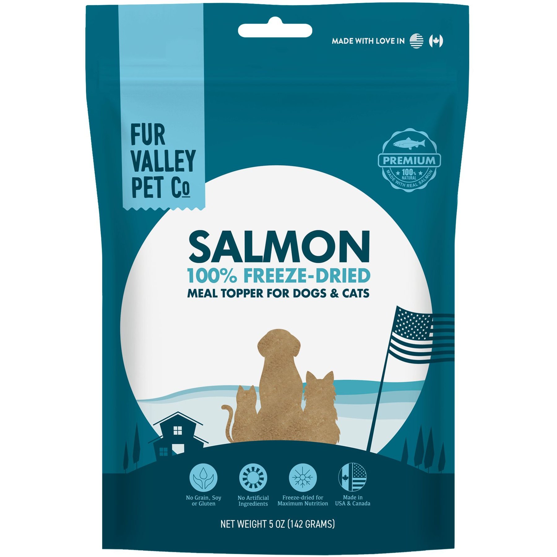 Fur Valley Salmon Freeze-Dried Dog & Cat Food Topper