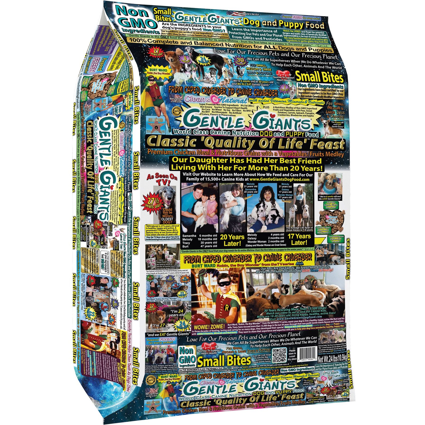 Gentle Giants Natural NON GMO Chicken Small Bite Dog & Puppy Dry Food