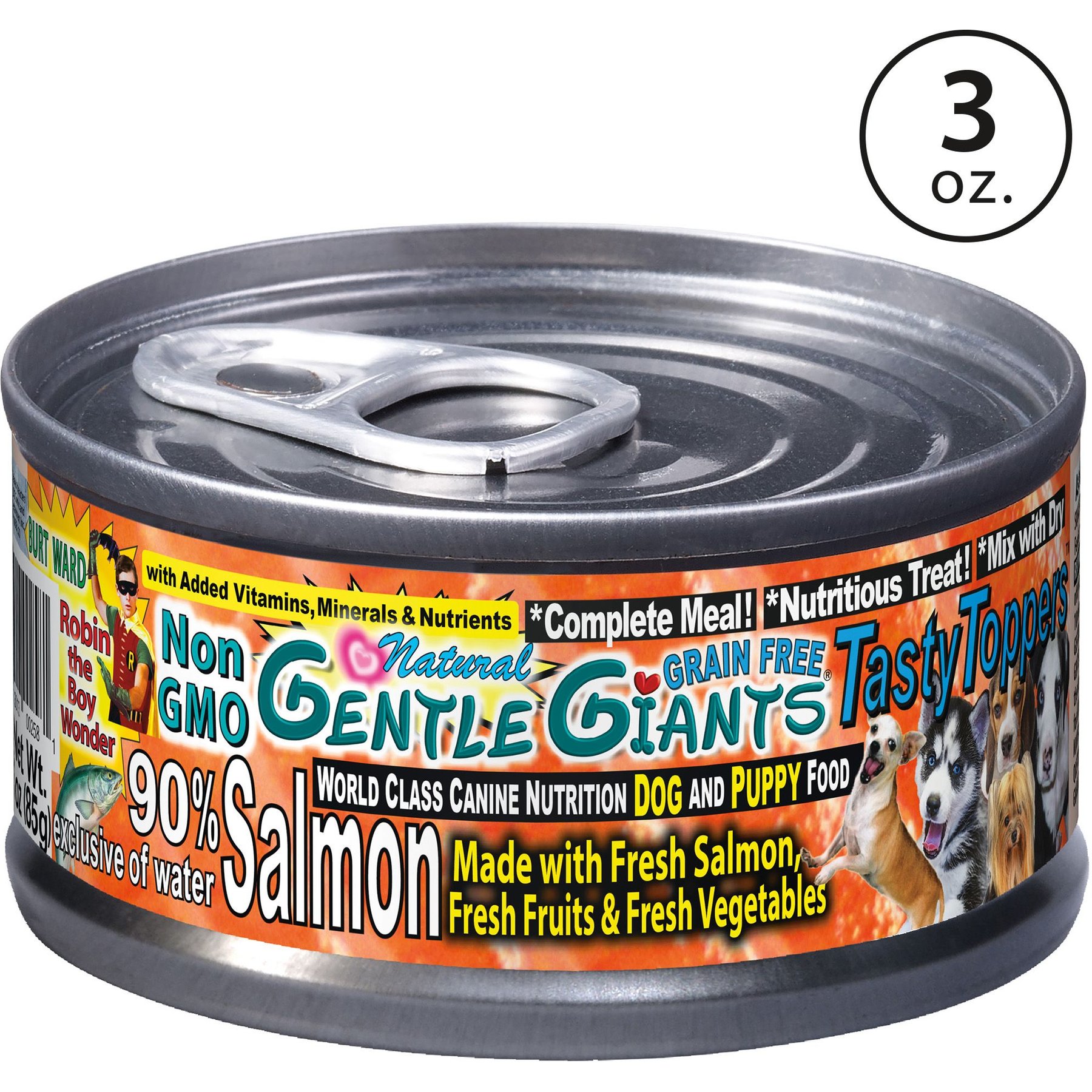 Gentle Giants Natural Non-GMO Grain-Free 90% Salmon Wet Dog Food