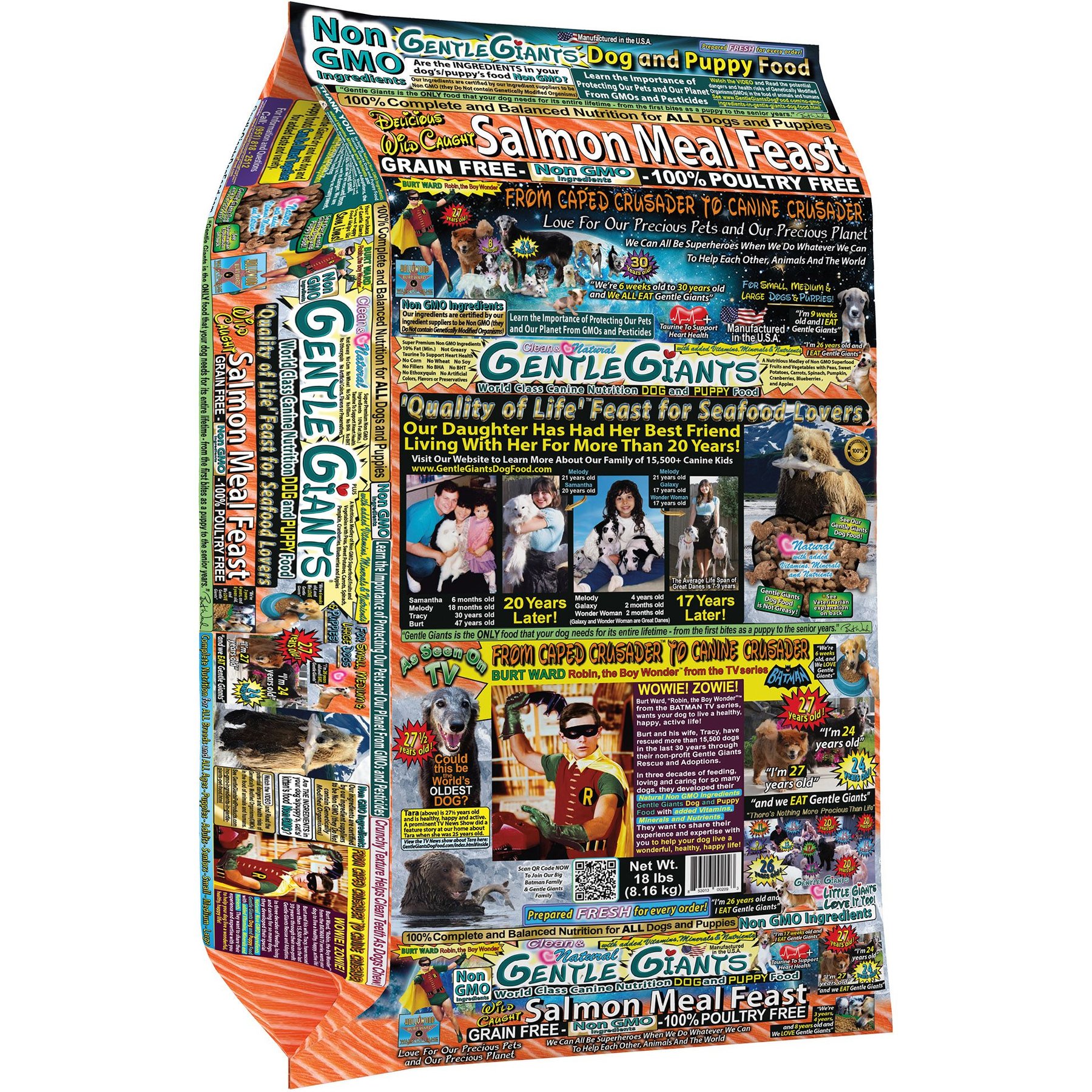 Gentle Giants Non-GMO Dog & Puppy Food Grain-Free Salmon Dry Dog Food