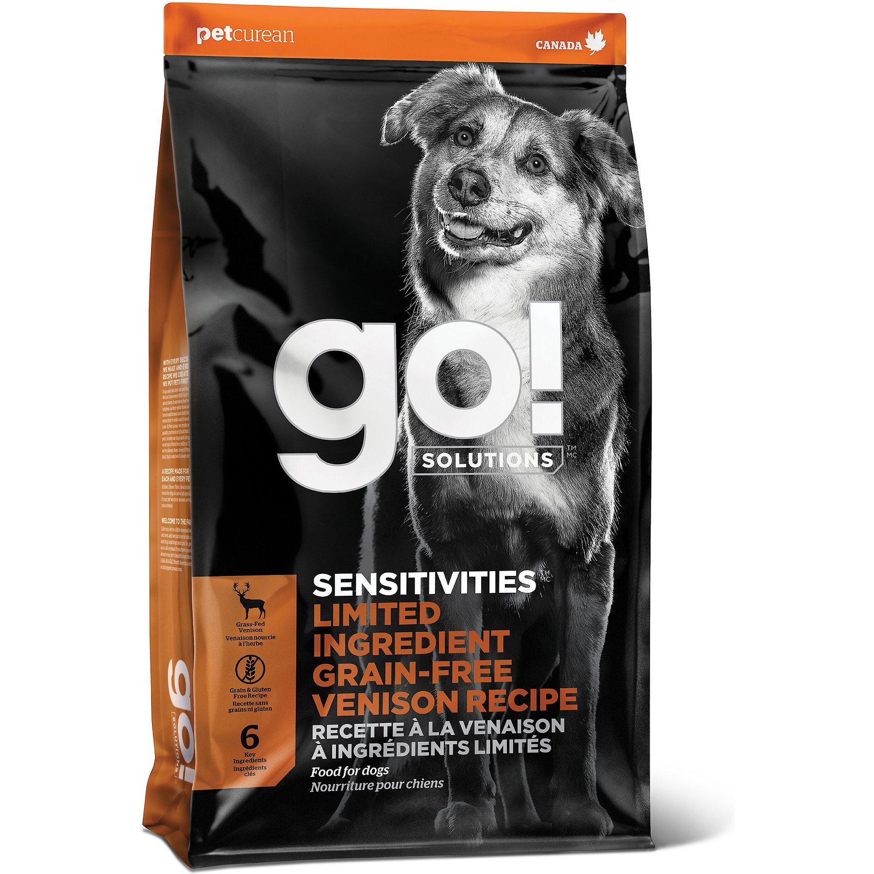 Go! Solutions Sensitivities Limited Ingredient Venison Grain-Free Dry Dog Food