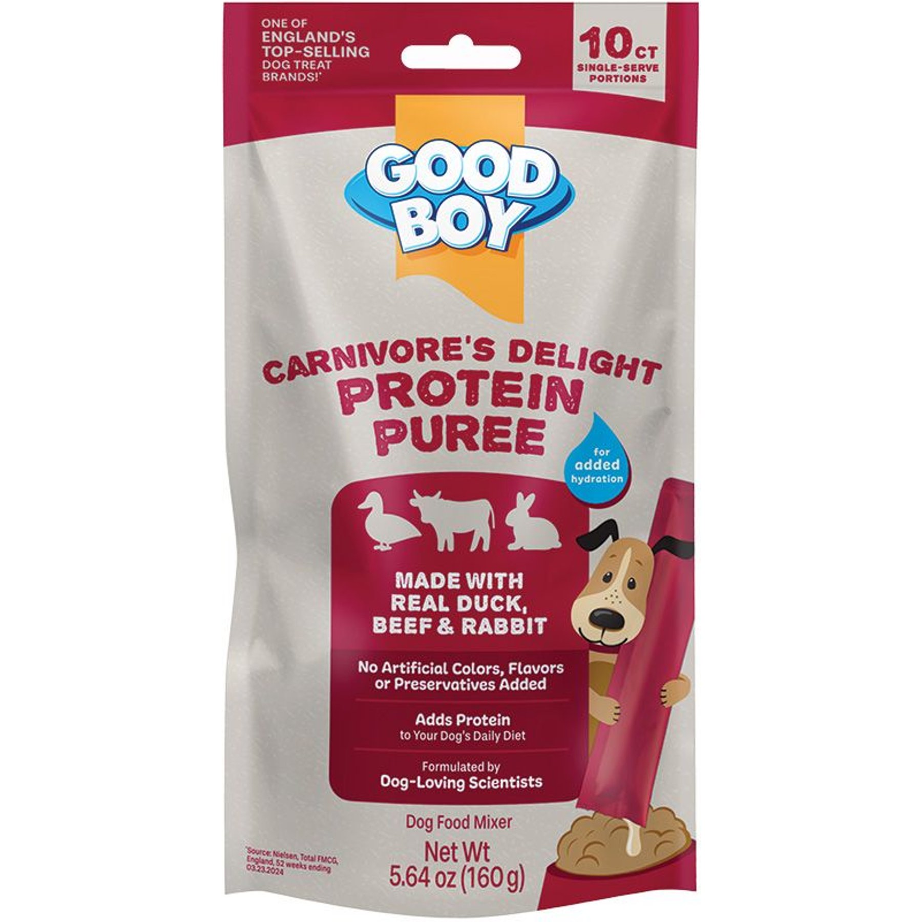 Good Boy Carnivore's Delight Duck, Beef, & Rabbit Puree Dog Food Topper