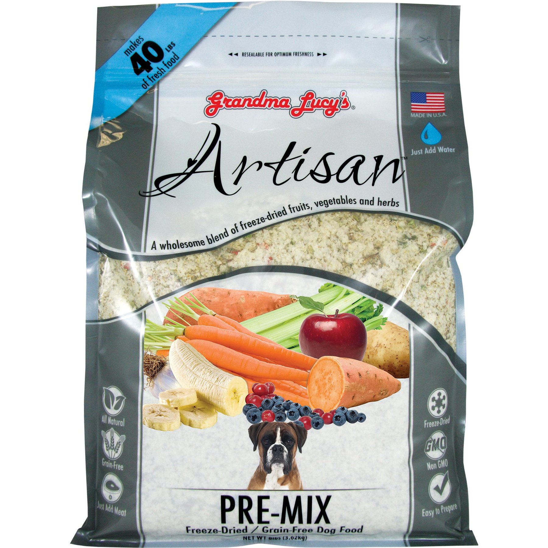 Grandma Lucy's Artisan Grain-Free/Freeze-Dried Dog Food Pre-Mix