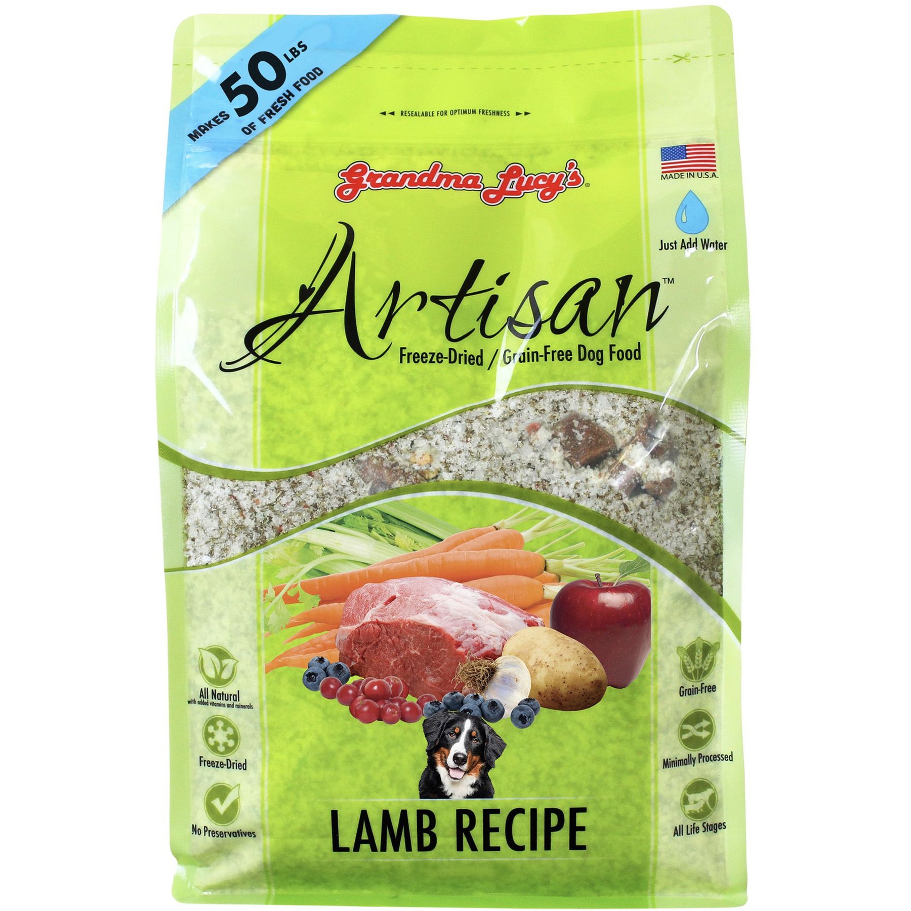 Grandma Lucy's Artisan Lamb Grain-Free Freeze-Dried Dog Food