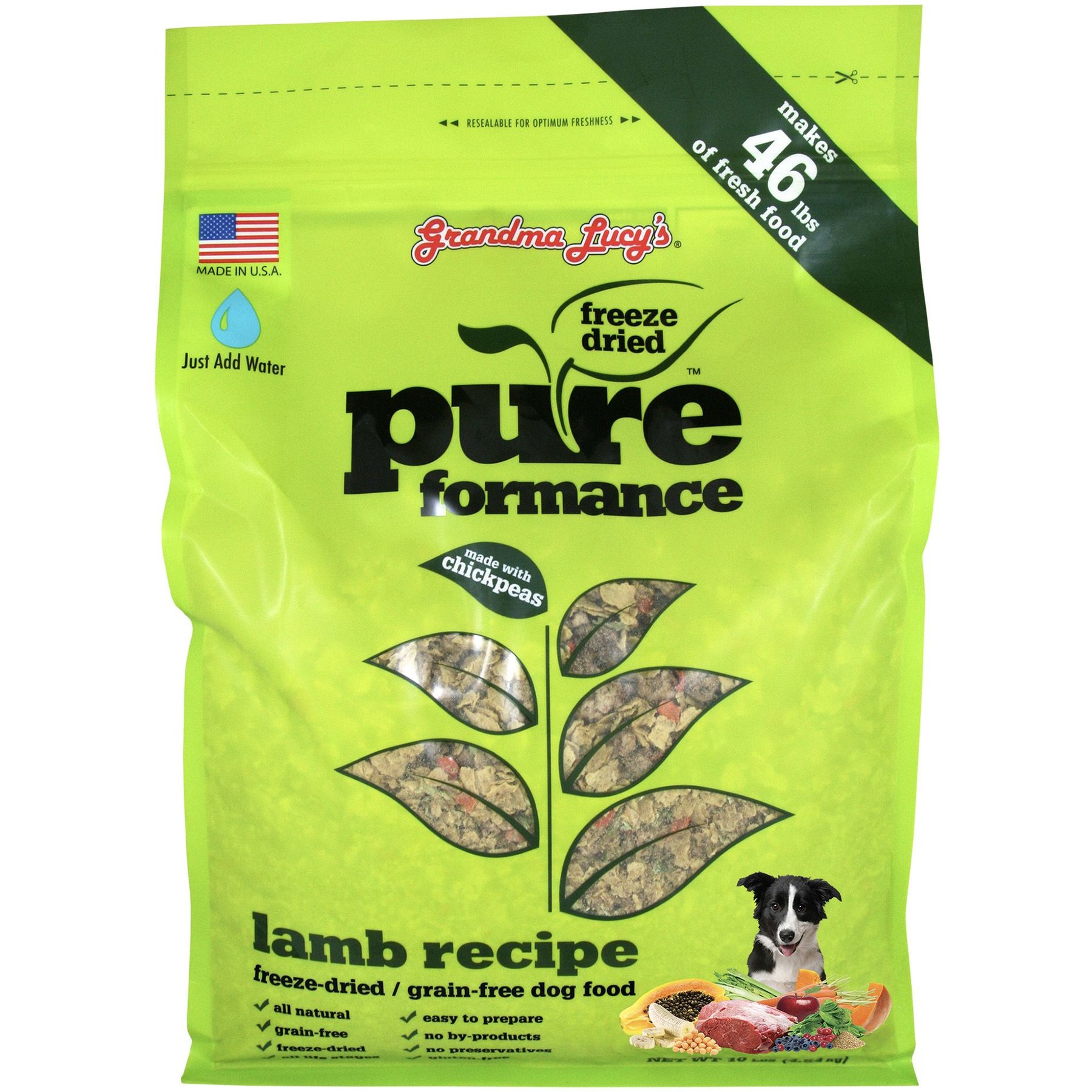 Grandma Lucy's Pureformance Lamb Grain-Free Freeze-Dried Dog Food