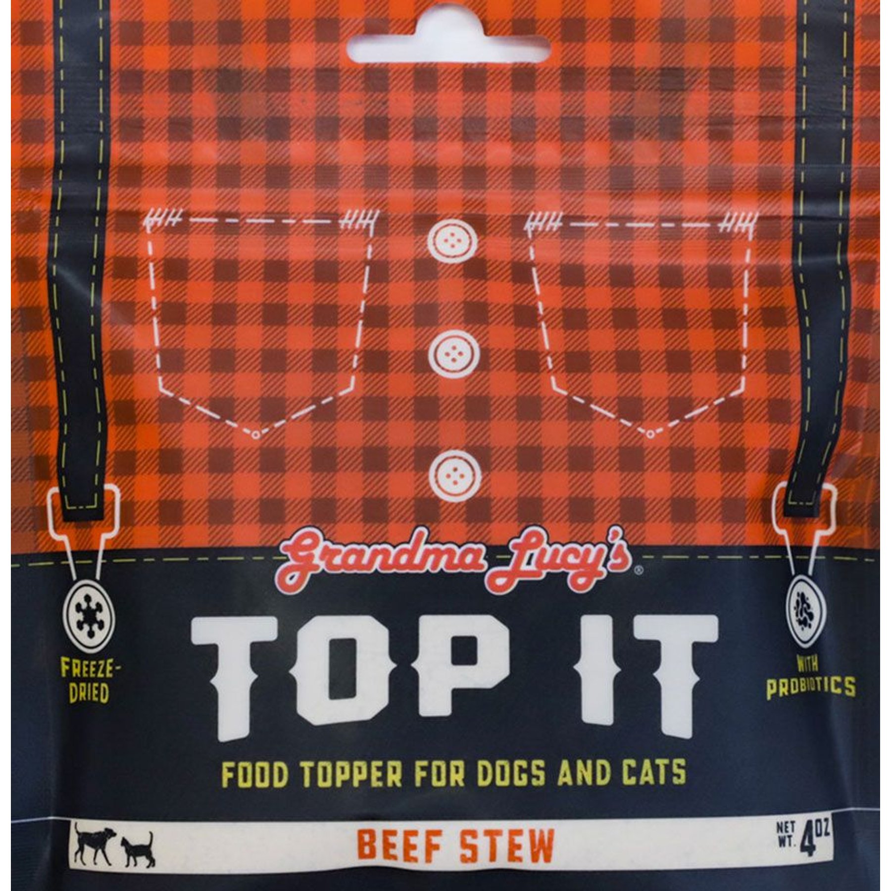 Grandma Lucy's Top It Beef Stew Grain-Free Dry Dog & Cat Food Topping