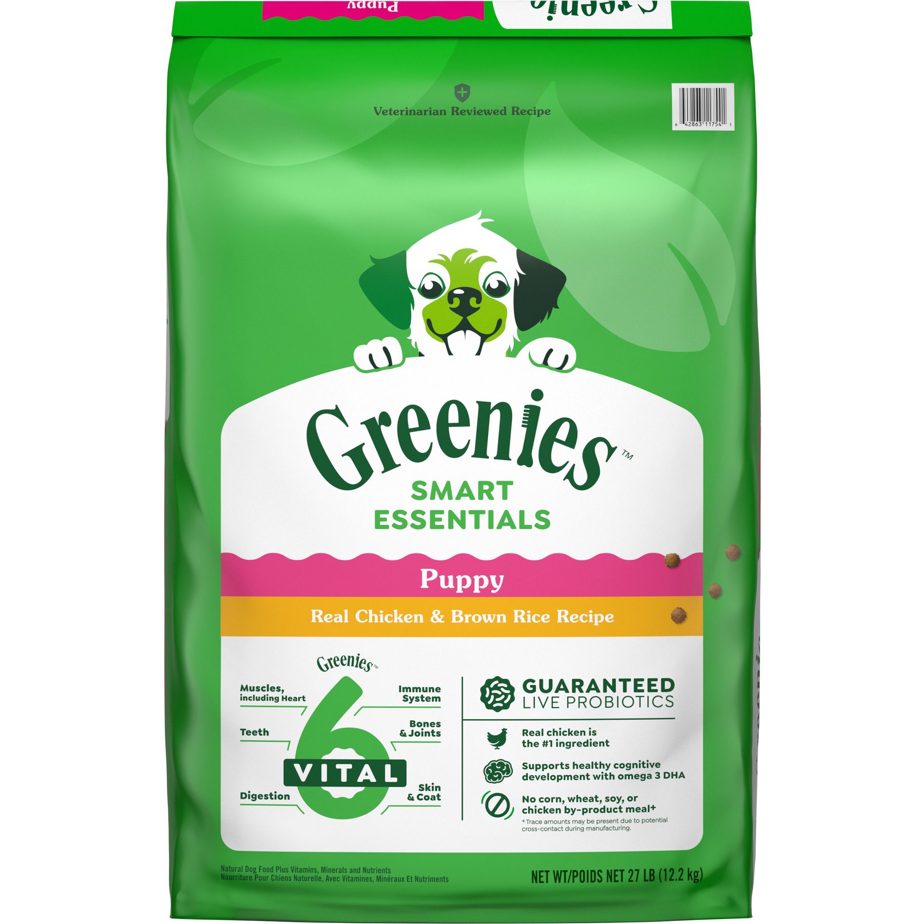 Greenies Smart Essentials Puppy High Protein Real Chicken & Brown Rice Dry Dog Food