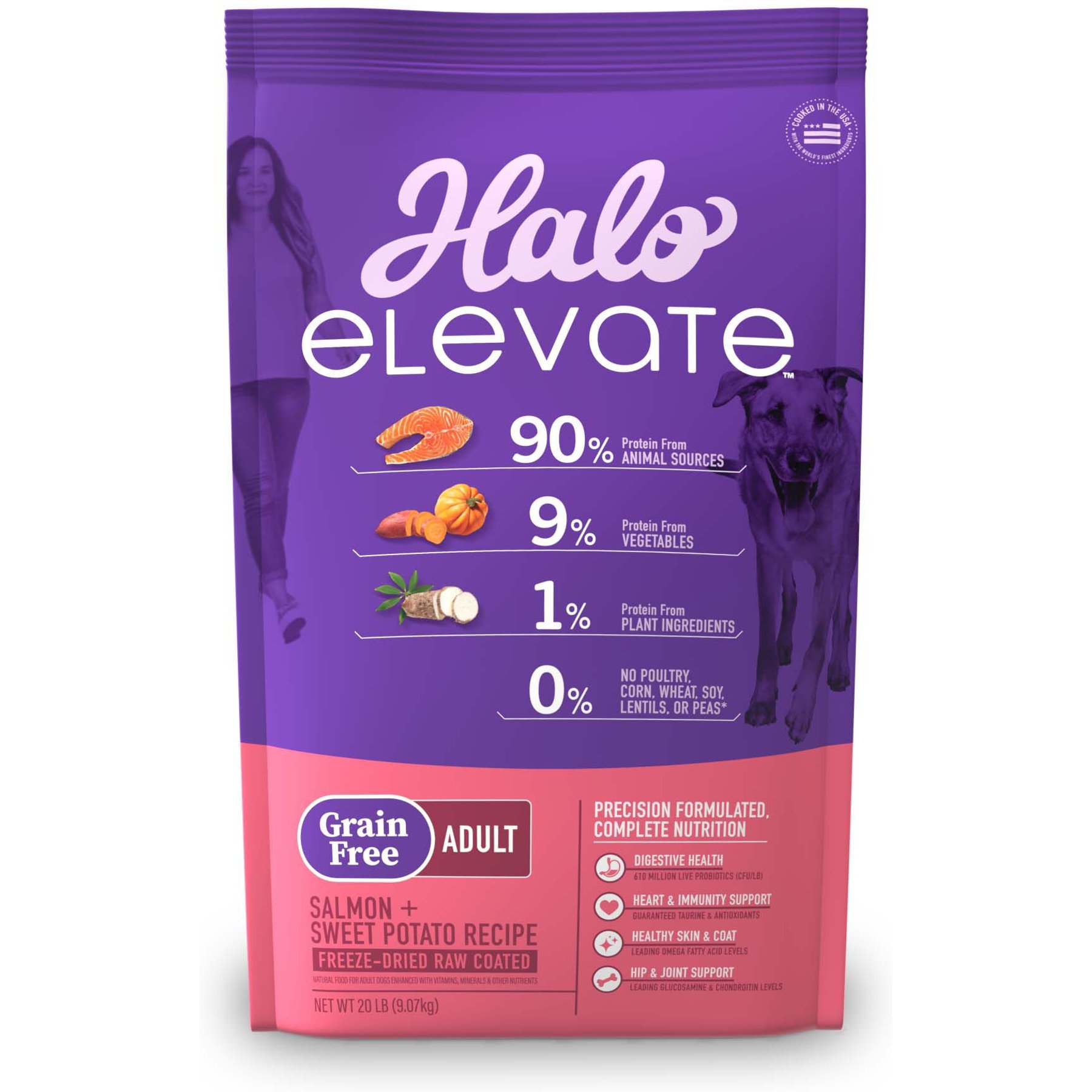 Halo Elevate Grain-Free Salmon Recipe Dry Dog Food