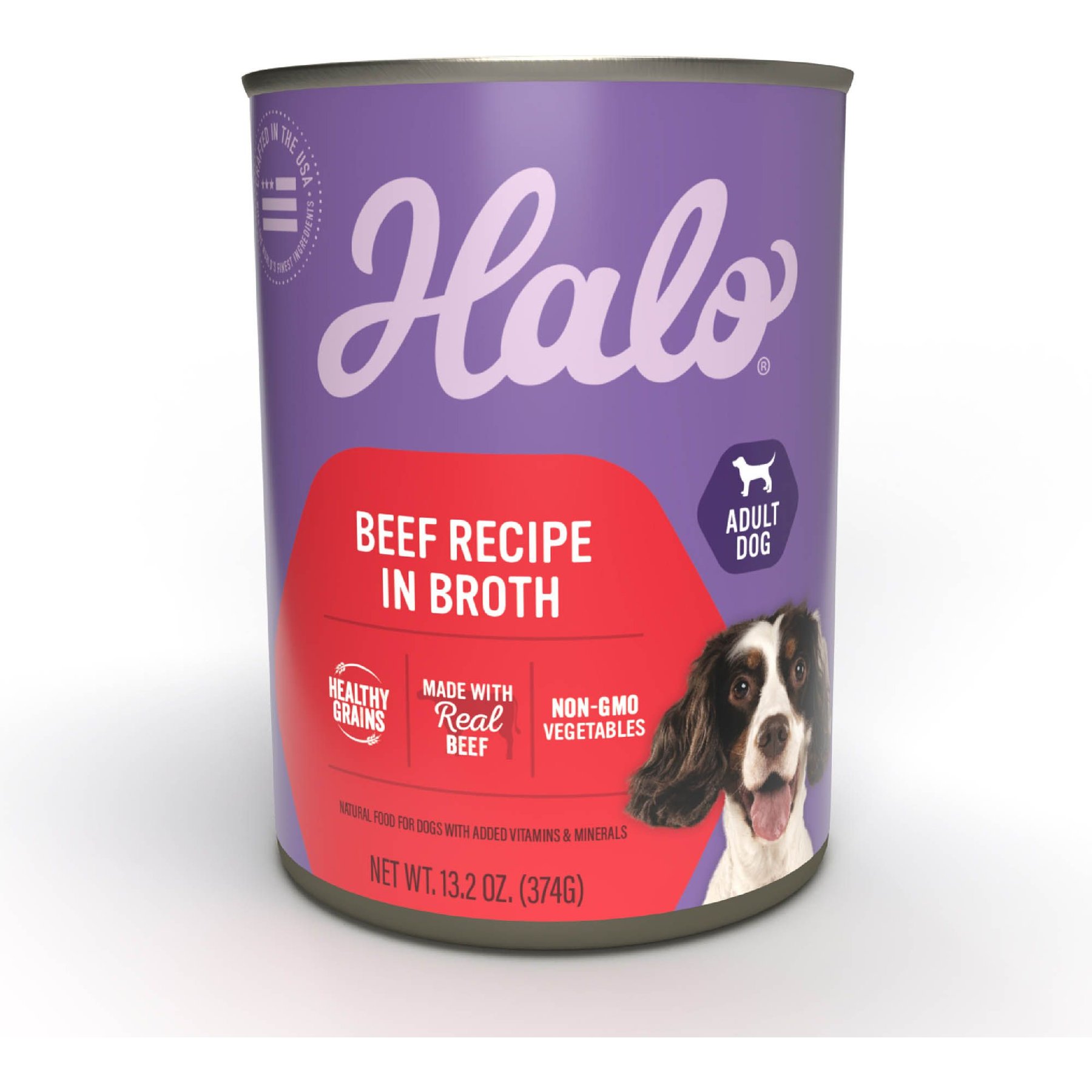 Halo Holistic Beef Recipe in Broth Adult Wet Dog Food