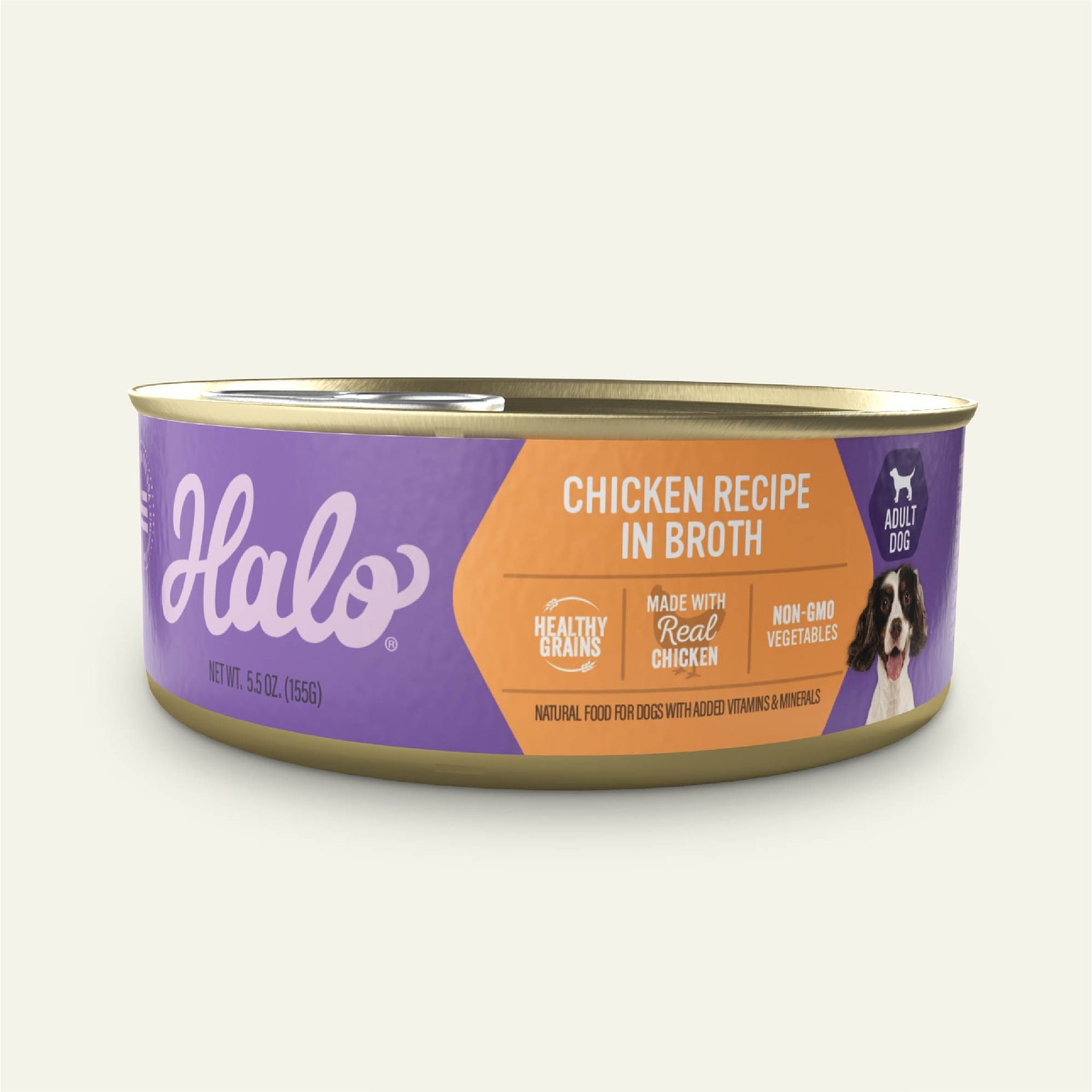 Halo Holistic Chicken Recipe in Broth Adult Canned Dog Food