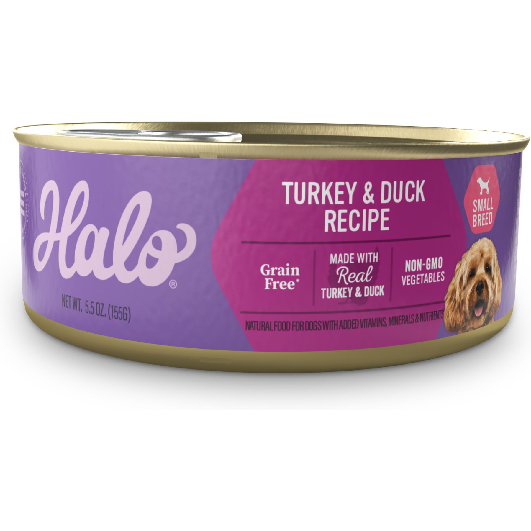 Halo Turkey & Duck Recipe Grain-Free Small Breed Canned Dog Food