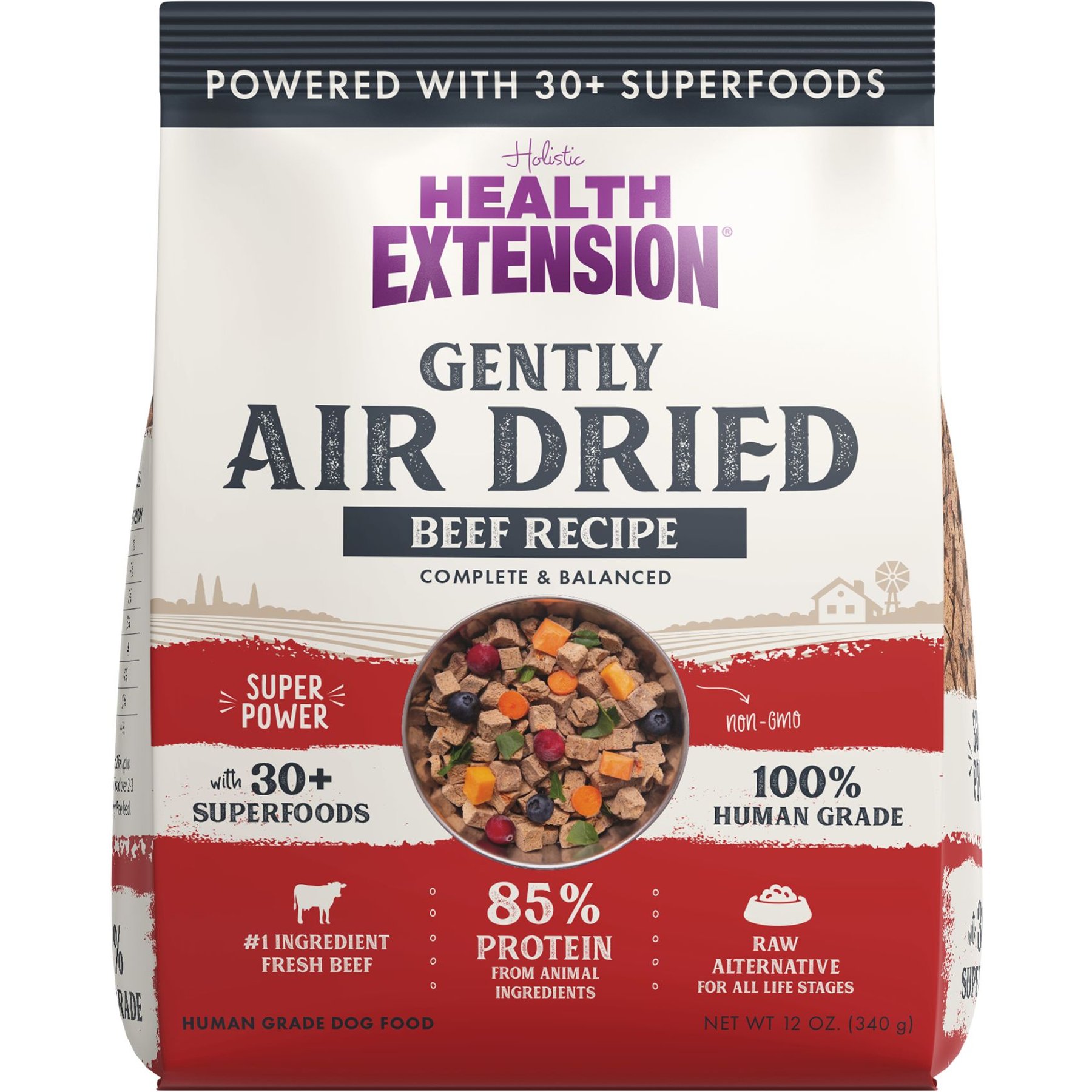 Health Extension Beef Recipe Non-GMO Air-Dried Dog Food