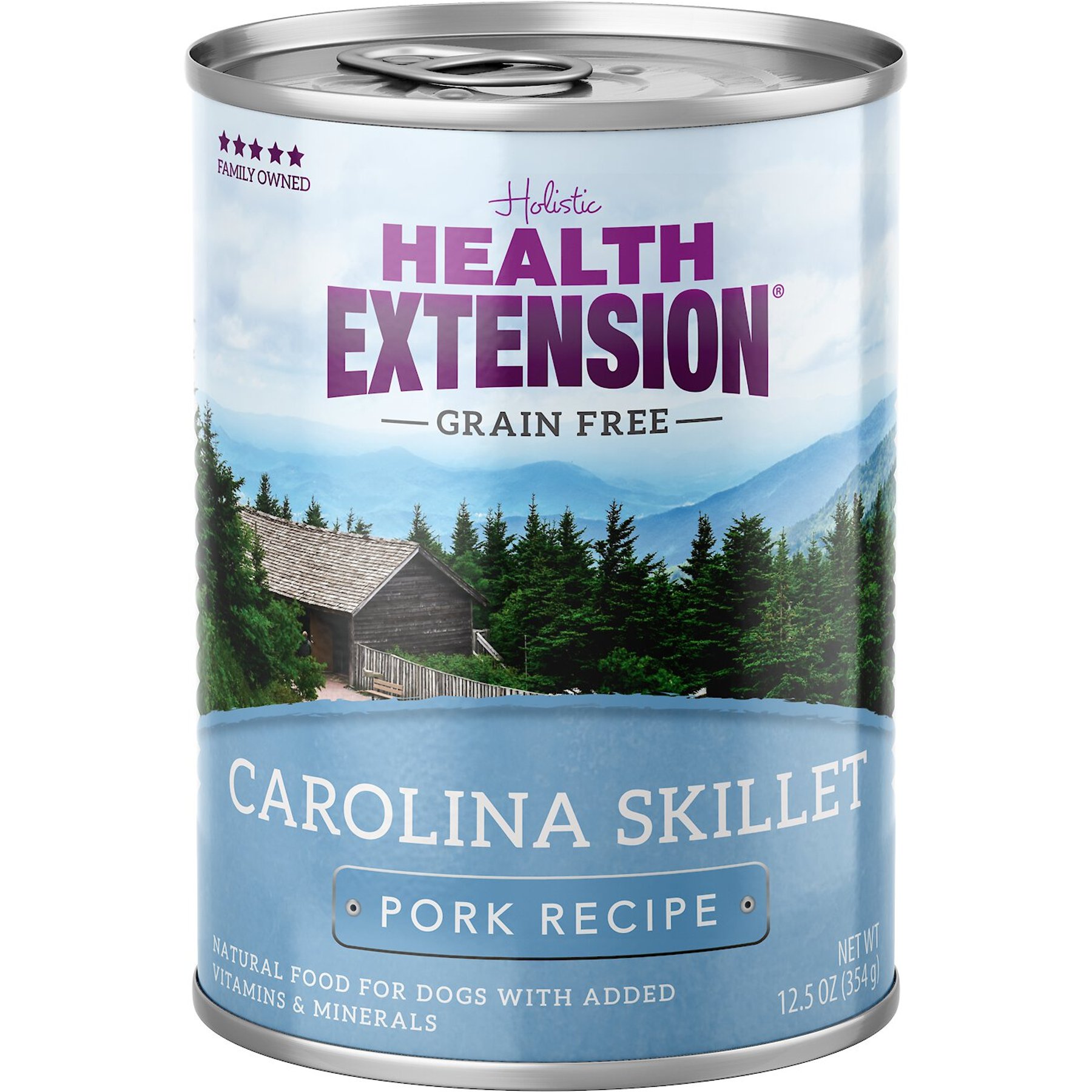 Health Extension Carolina Skillet Pork Recipe Grain-Free Wet Dog Food, 12.5-oz can, case of 12