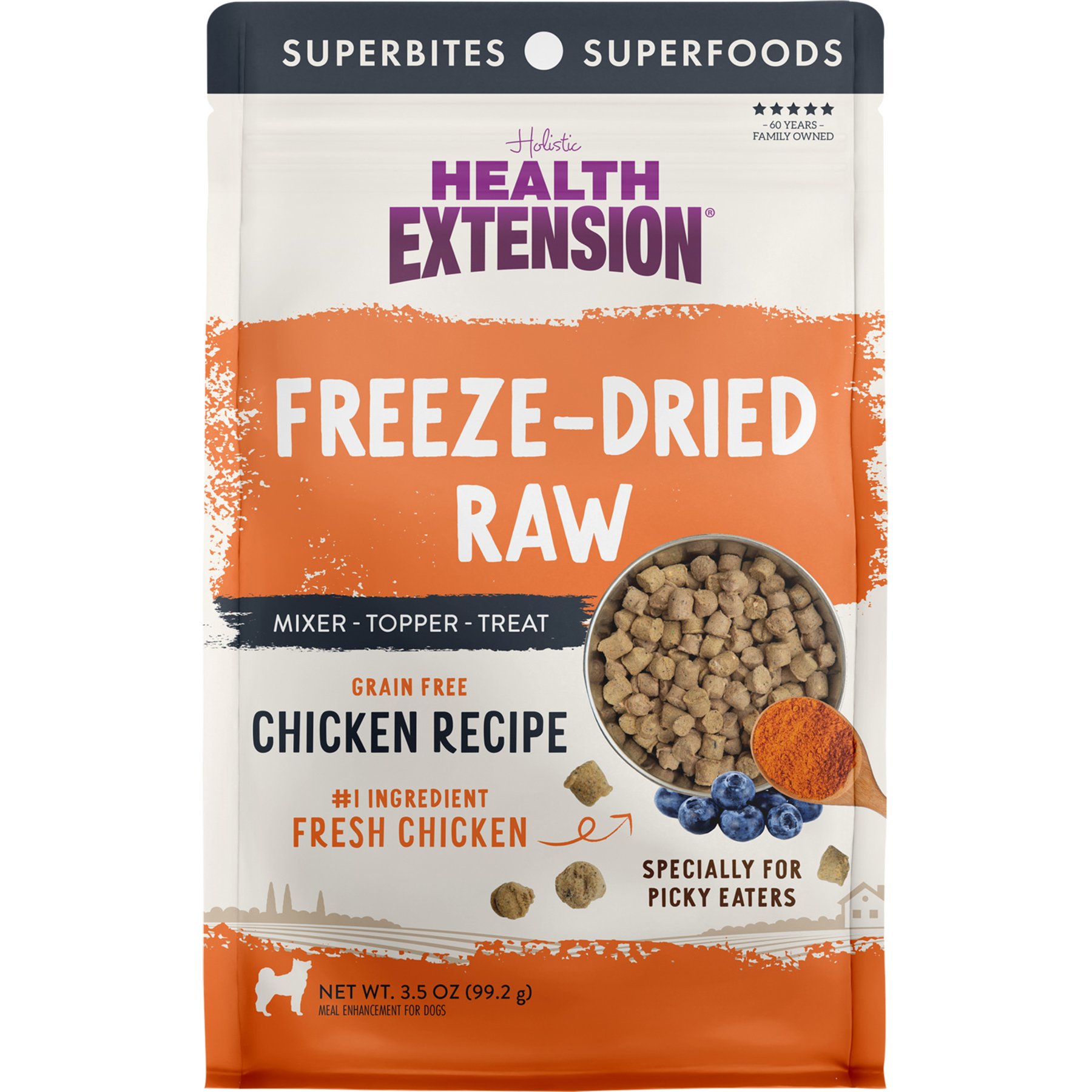 Health Extension Chicken Recipe Freeze-Dried Raw Dog Food