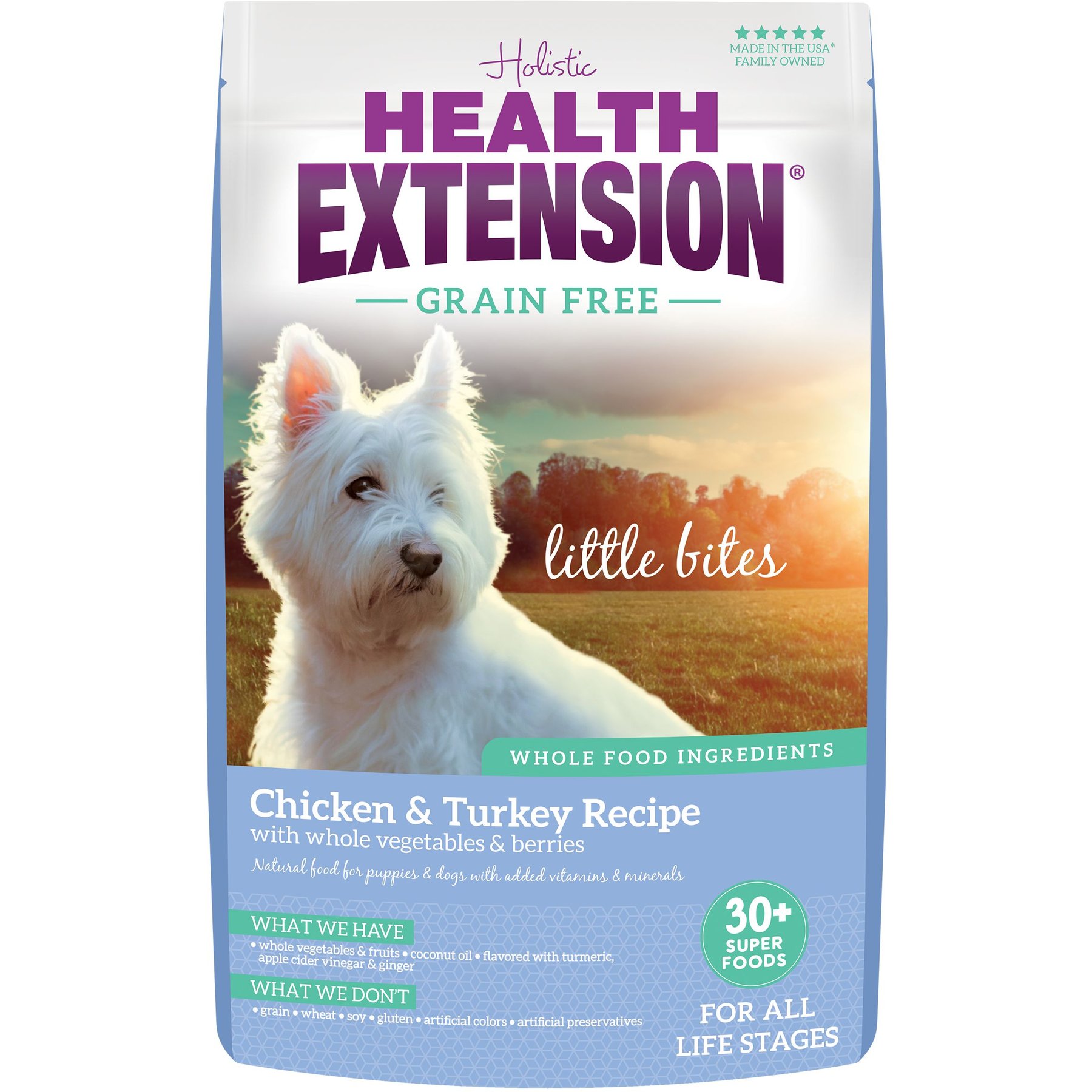 Health Extension Little Bites Grain-Free Chicken & Turkey Recipe Dry Dog Food