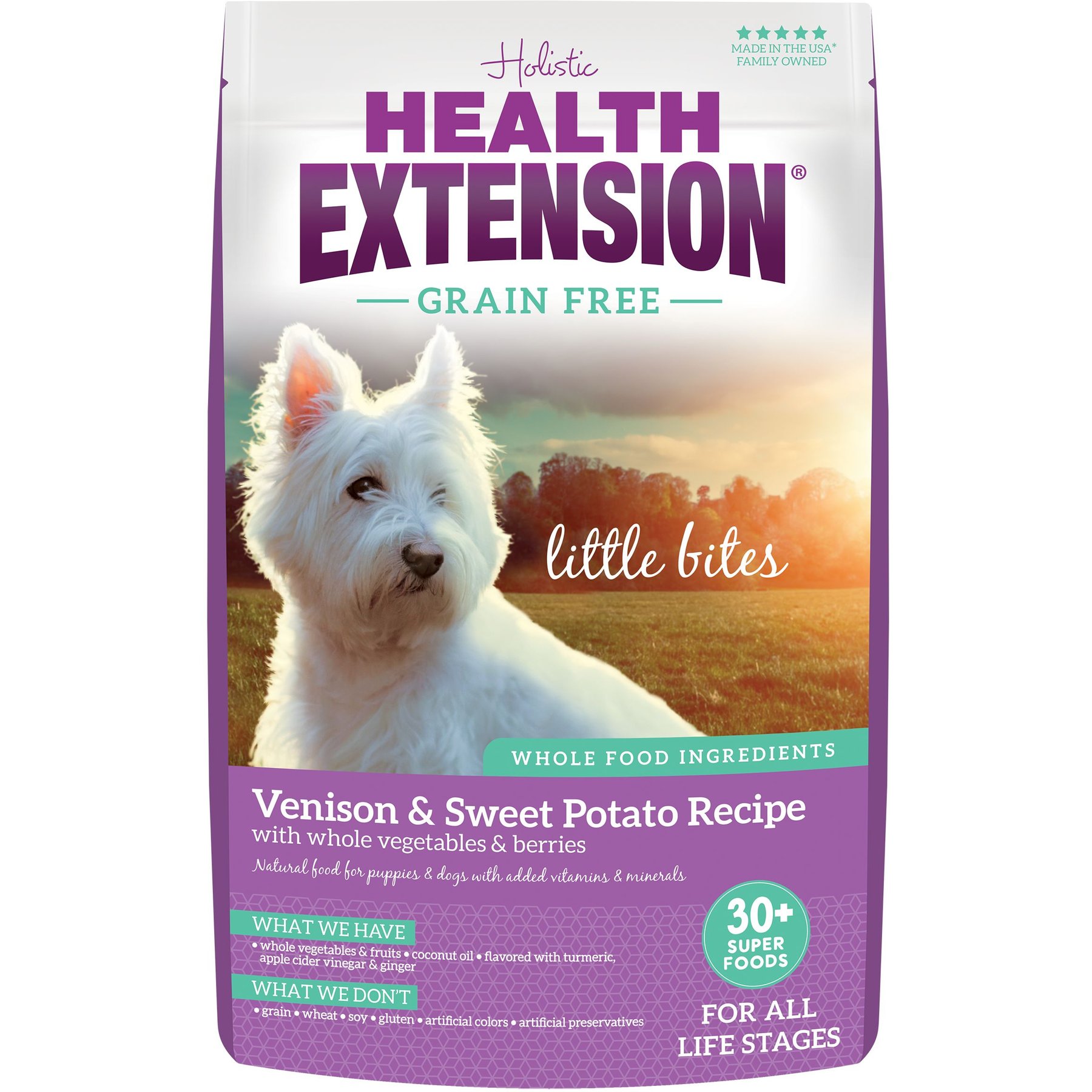 Health Extension Little Bites Grain-Free Venison & Sweet Potato Recipe Dry Dog Food