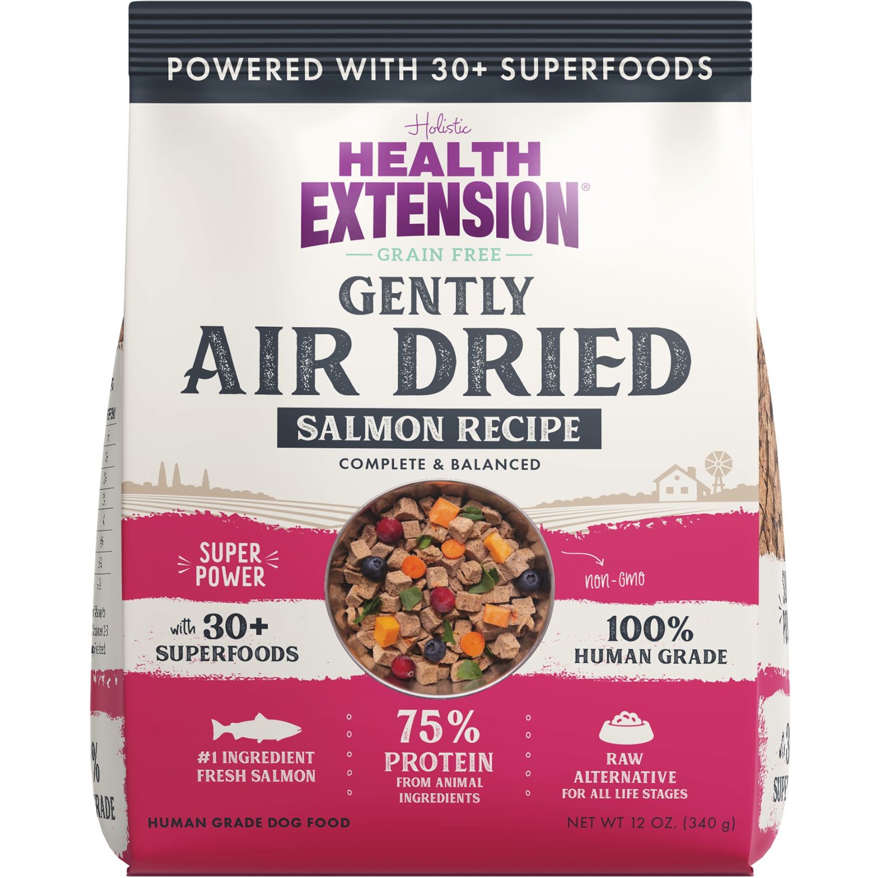 Health Extension Salmon Recipe Non-GMO Air-Dried Dog Food