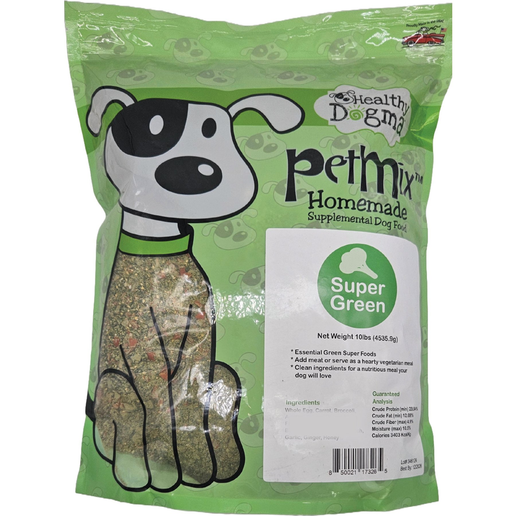 Healthy Dogma PetMix Super Green Grain-Free Supplemental Dehydrated Dog Food