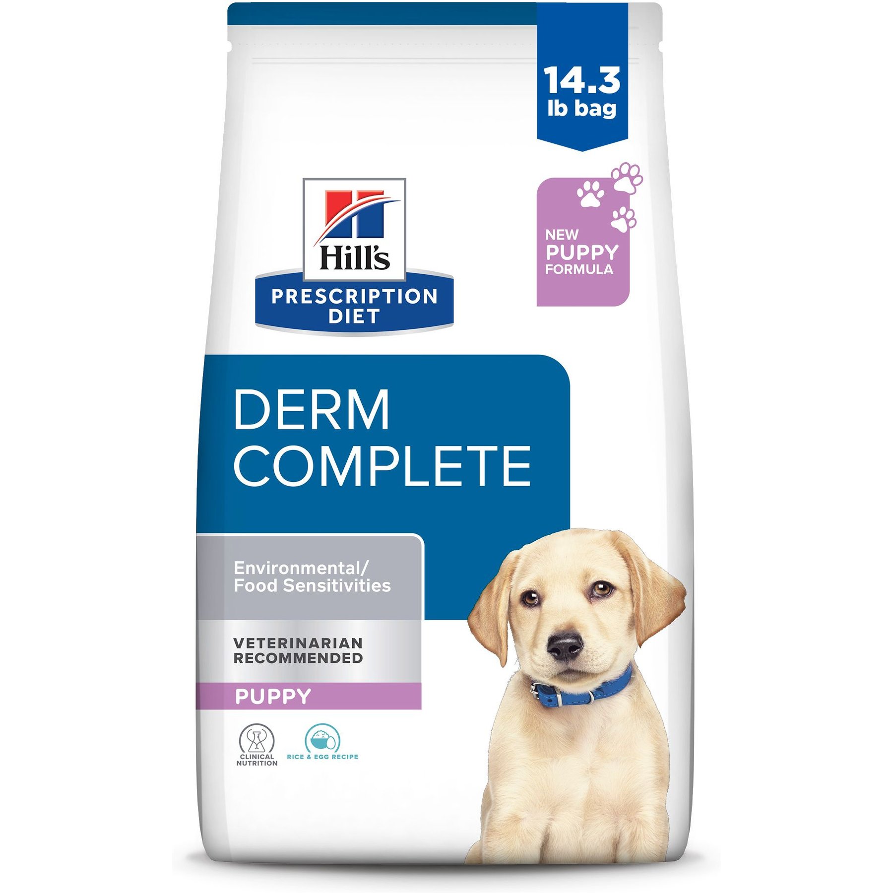 Hill's Prescription Diet Derm Complete Puppy Environmental/Food Sensitivities Rice & Egg Recipe Dry Dog Food