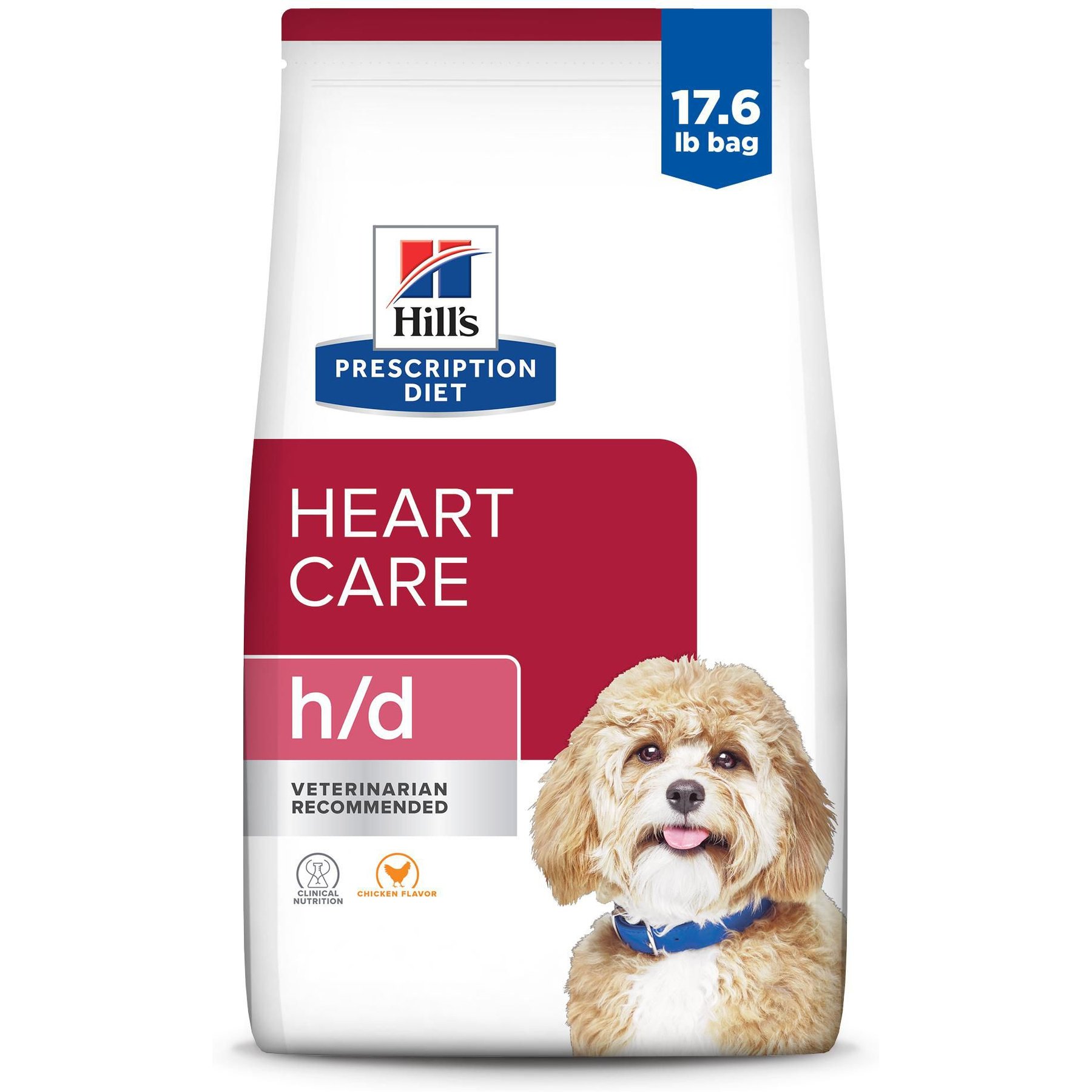 Hill's Prescription Diet h/d Heart Care Chicken Flavor Dry Dog Food