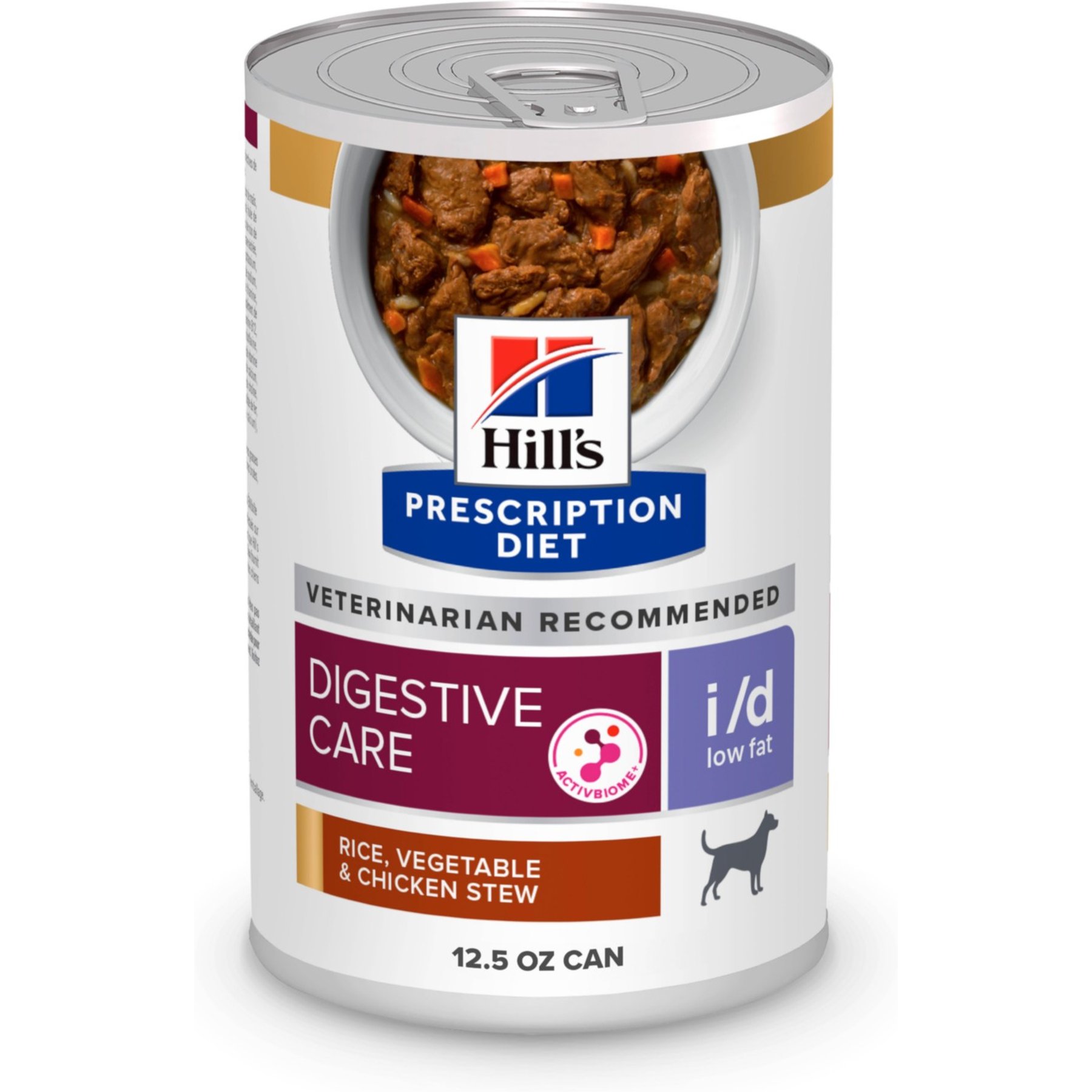 Hill's Prescription Diet i/d Digestive Care Low Fat Rice, Vegetable & Chicken Stew Wet Dog Food