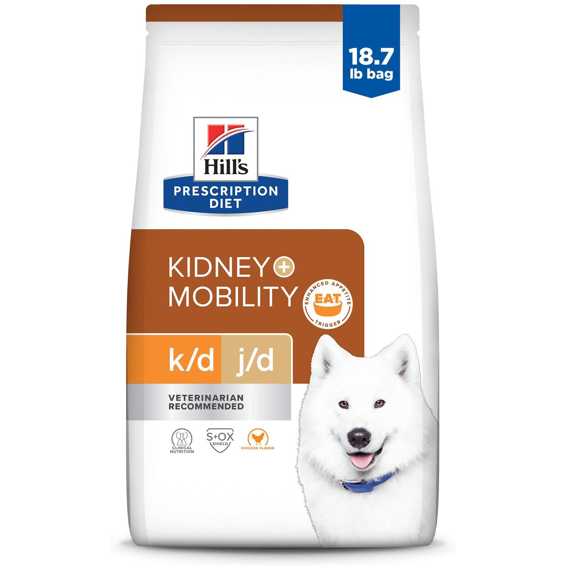 Hill's Prescription Diet k/d Kidney Care + j/d Joint Care Chicken Flavor Dry Dog Food