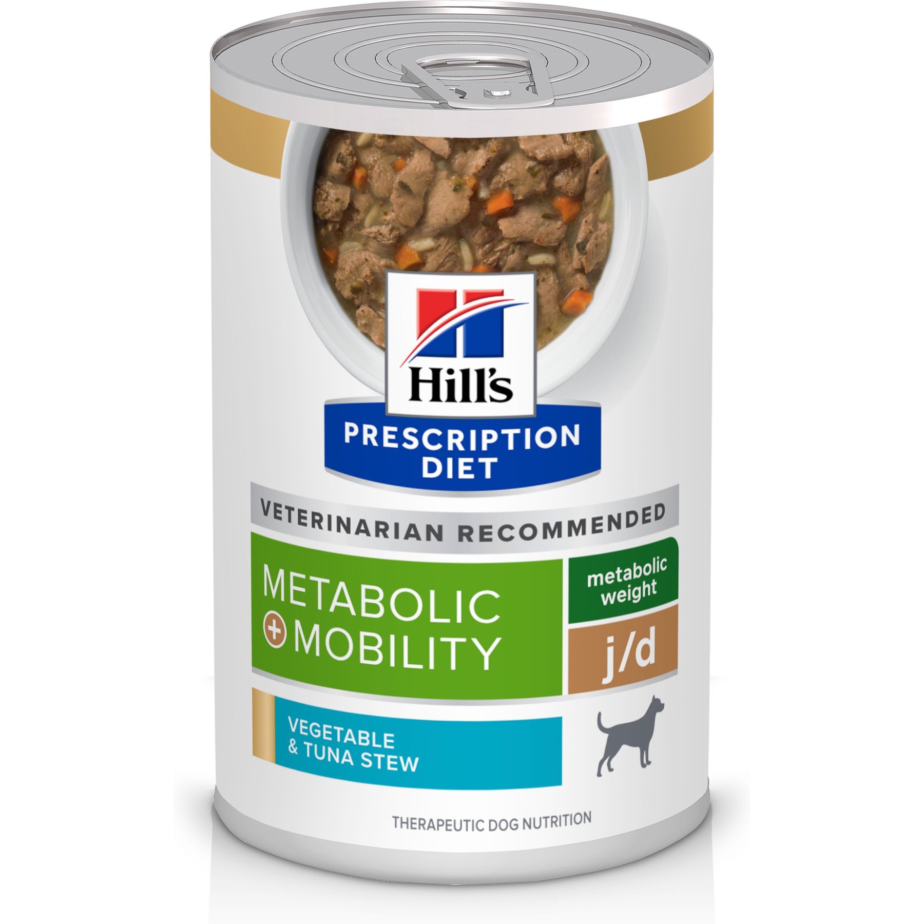 Hill's Prescription Diet Metabolic + Mobility Weight & Joint Care Vegetable & Tuna Stew Wet Dog Food
