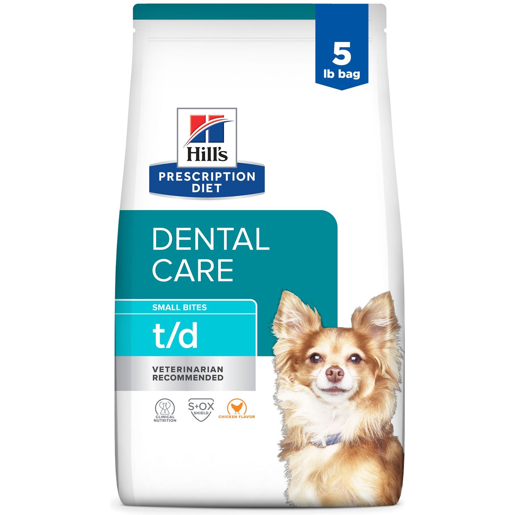 Hill's Prescription Diet t/d Dental Care Small Bites Chicken Flavor Dry Dog Food