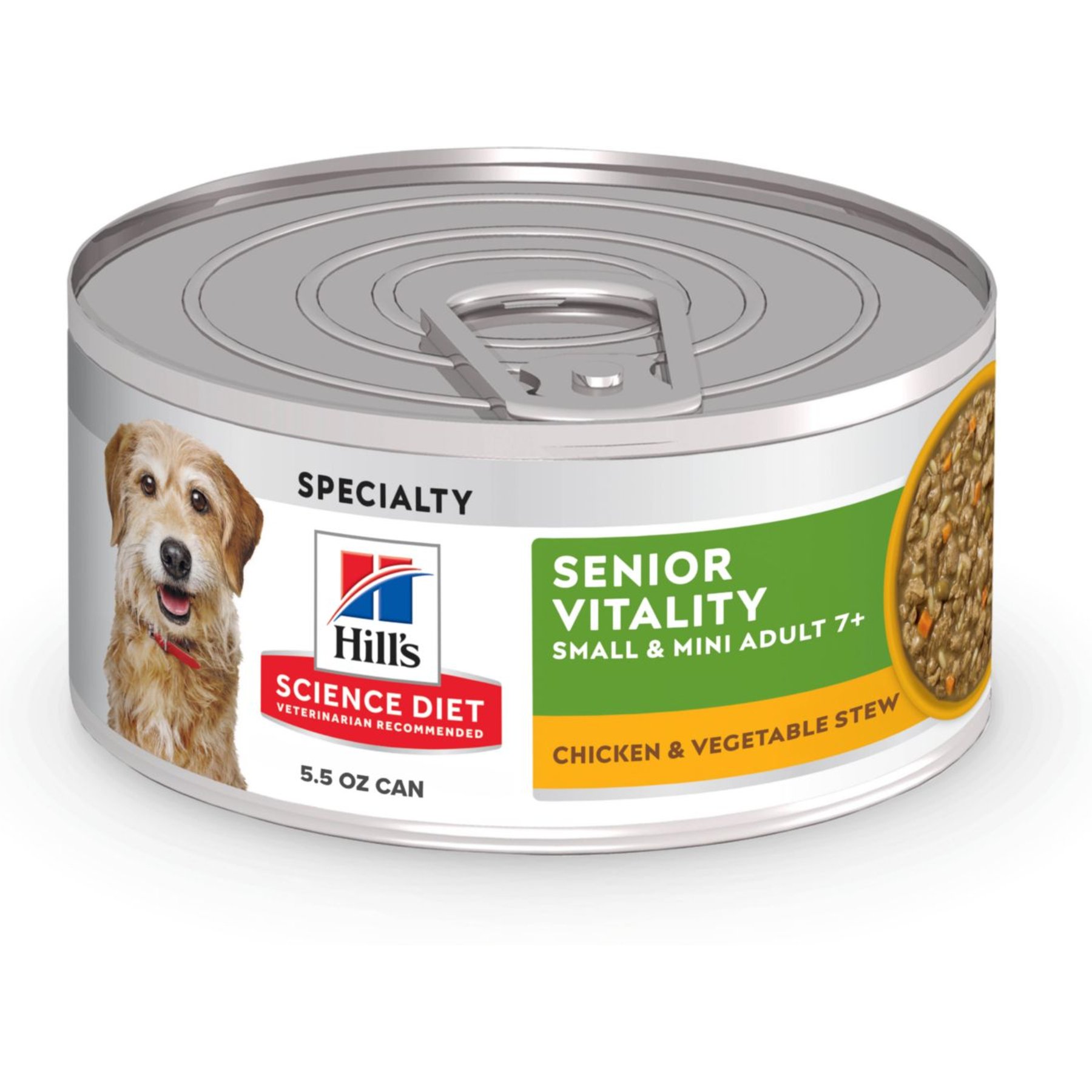 Hill's Science Diet Adult 7+ Small Breed & Mini Breed Senior Vitality Chicken & Vegetable Stew Wet Dog Food